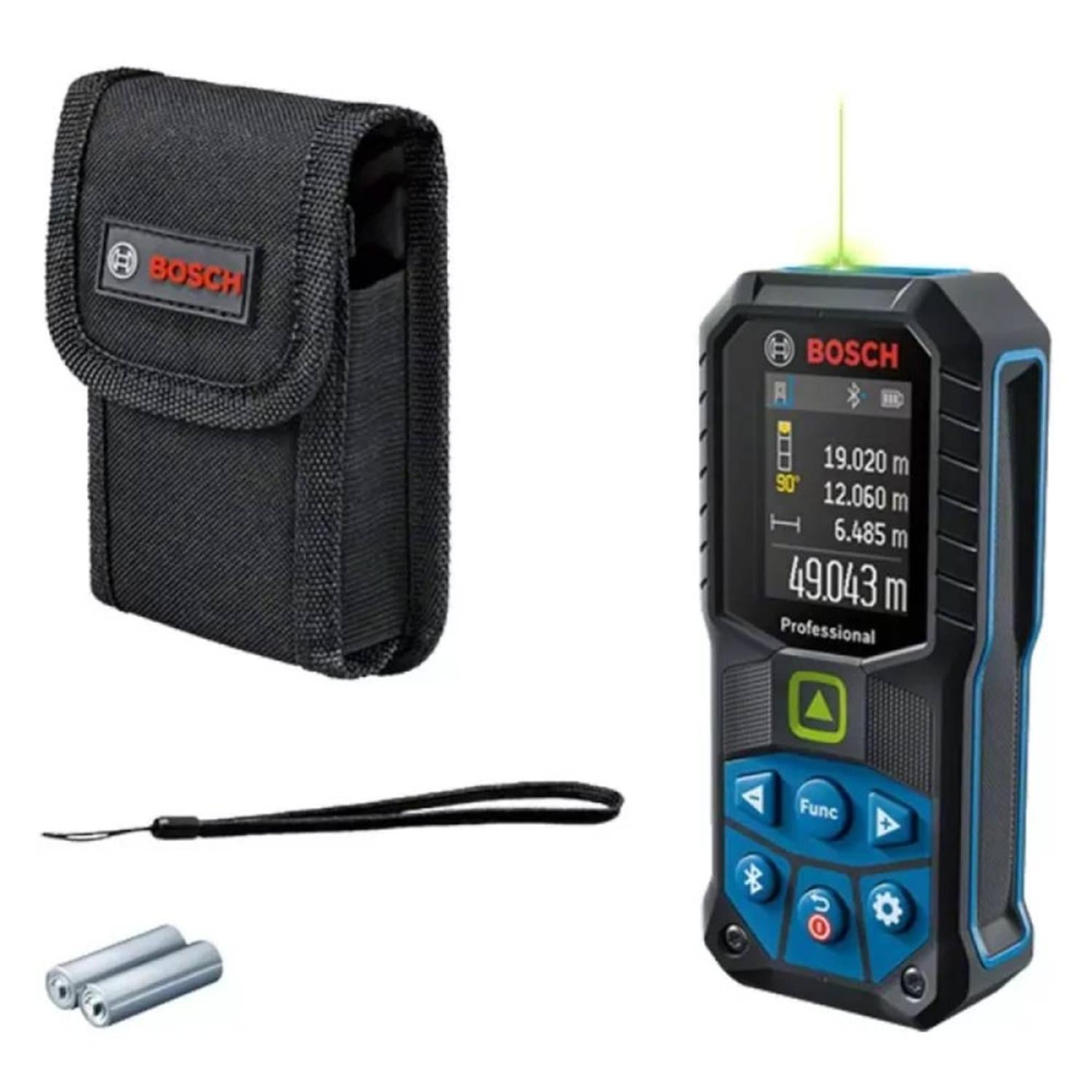 NIVEL LÁSER COMBINADO VERDE 15MTS GCL 2-15 G + MEDIDOR LASER 50 MTS LASER VERDE GLM 50-27 BOSCH 0601 - 5