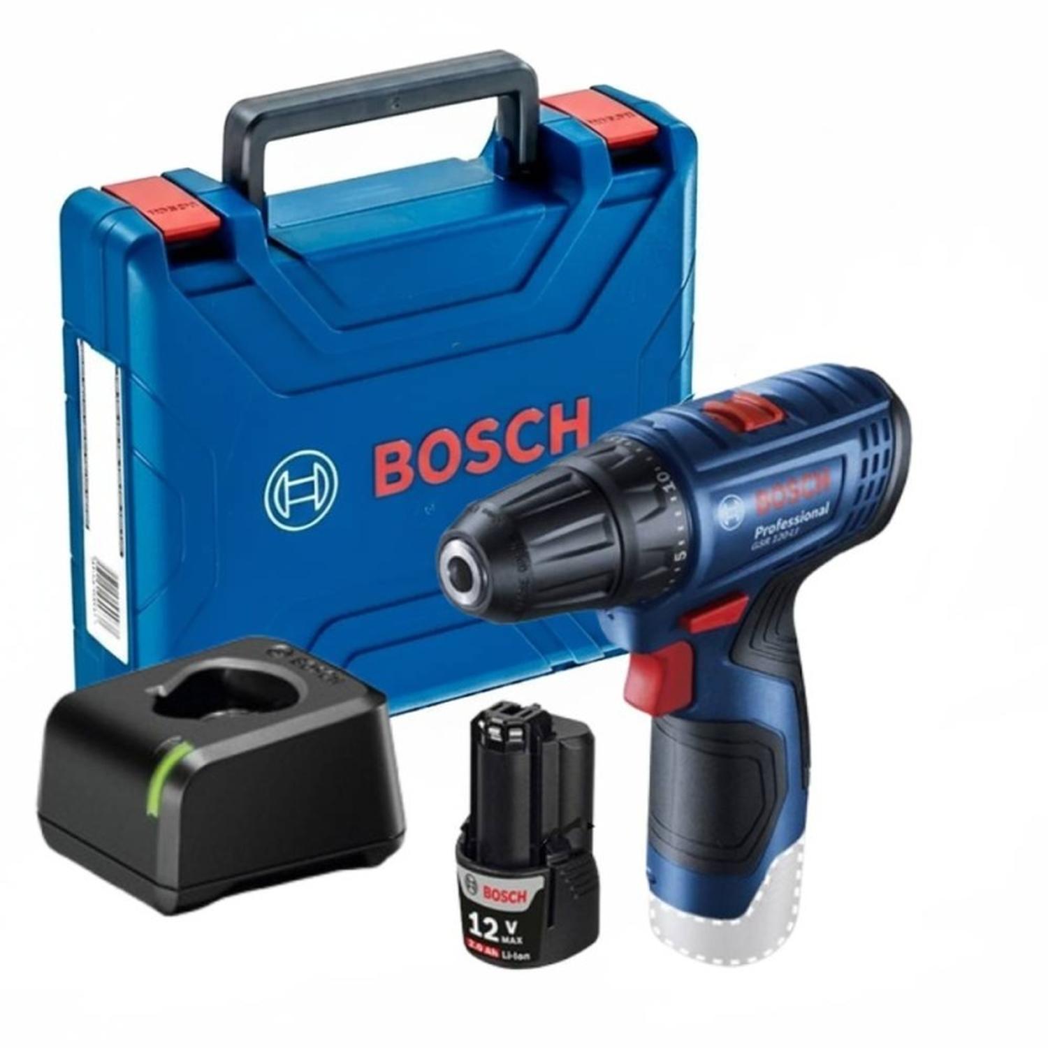 NIVEL LÁSER COMBINADO VERDE 15MTS GCL 2-15 G + TALADRO ATORNILLADOR 3/8' 12V 30NM BOSCH GSR 120-LI 0 - 5