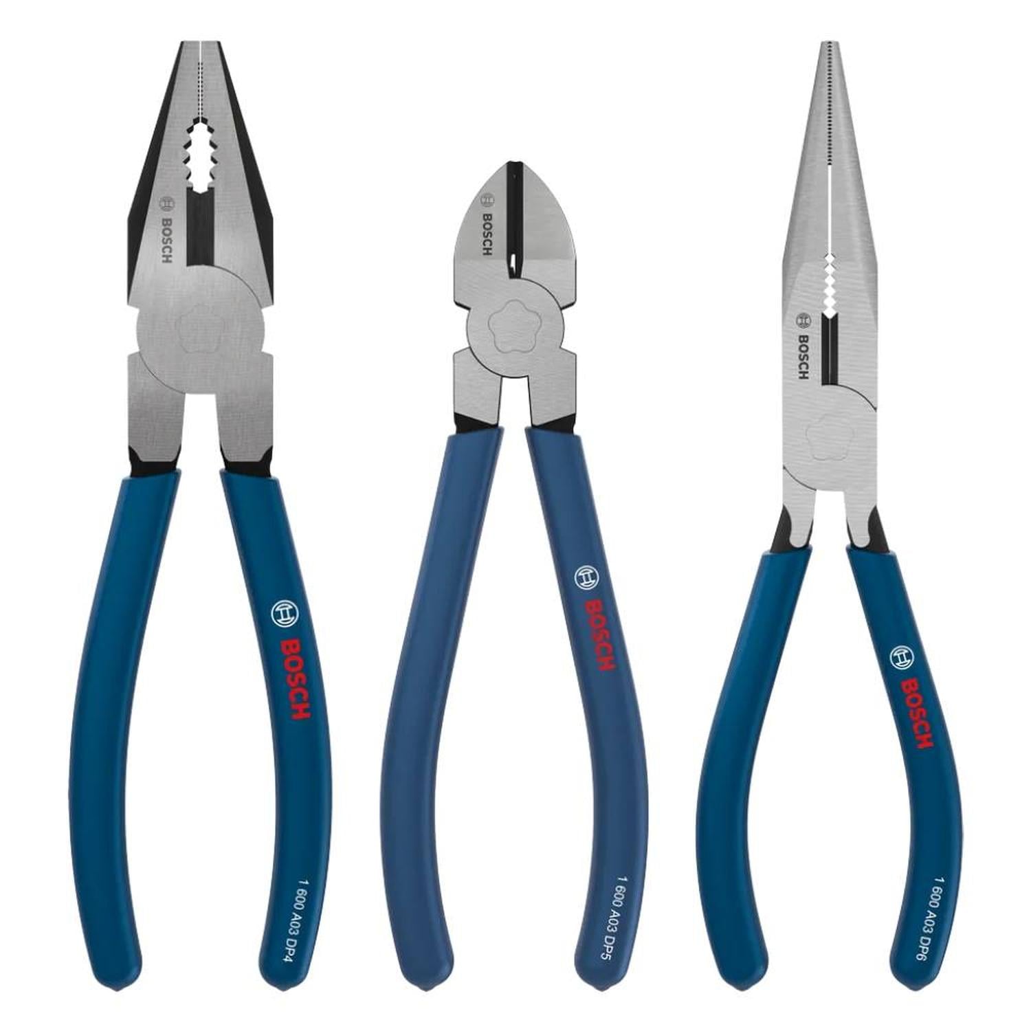 JUEGO DE ALICATES MIXTO 3PZ BOSCH 1600.A03.DN3-000 - 1