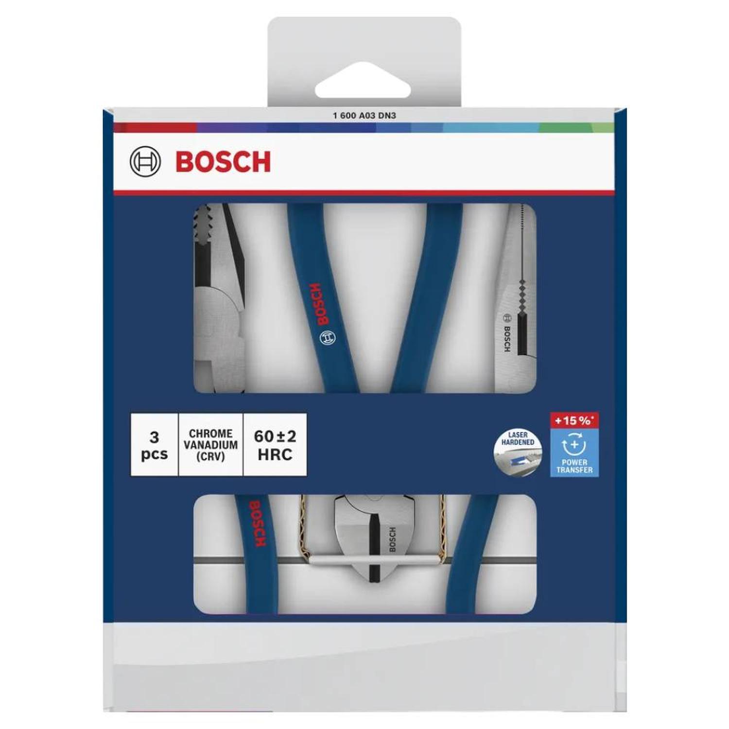 JUEGO DE ALICATES MIXTO 3PZ BOSCH 1600.A03.DN3-000 - 4