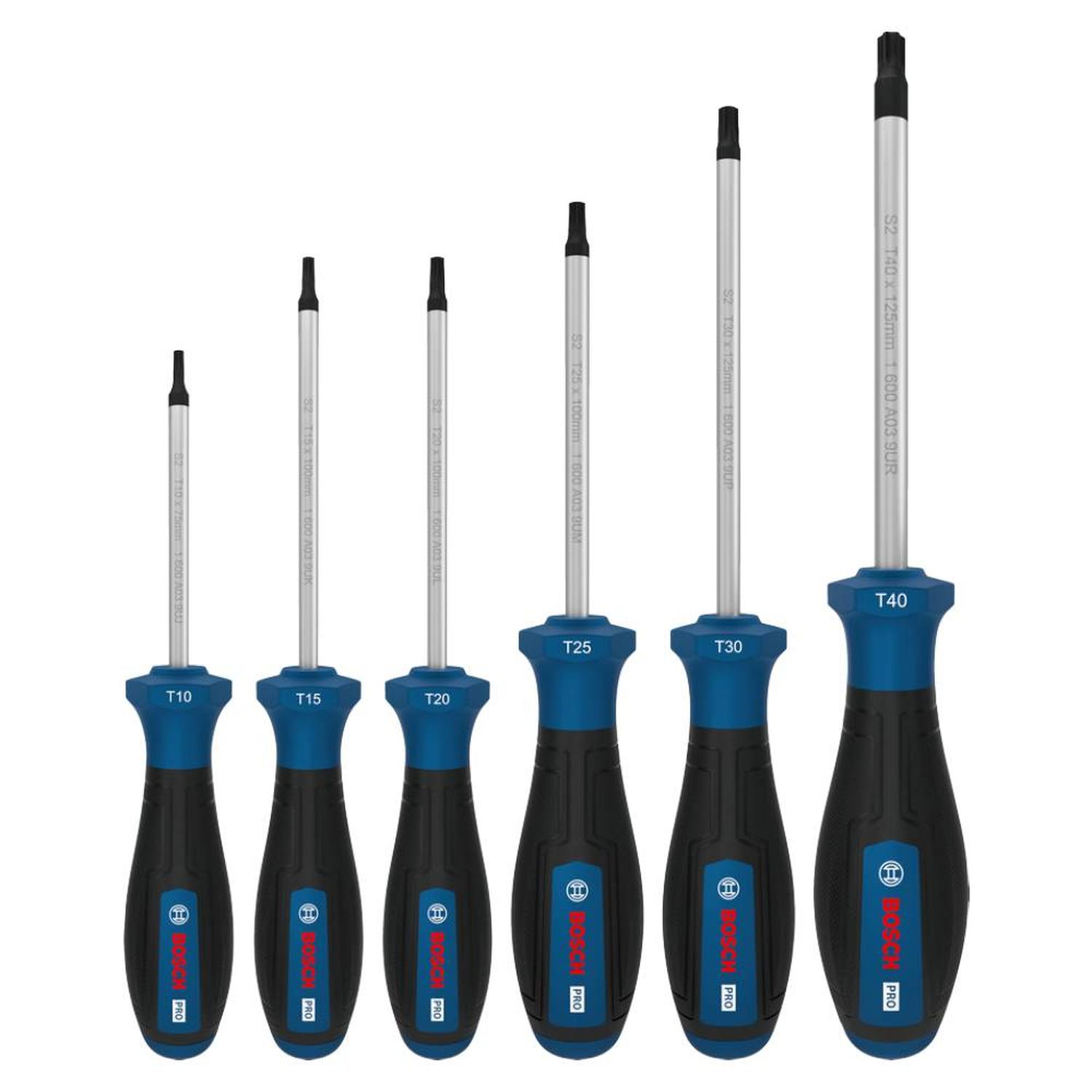 JUEGO DESTORNILLADOR TX 6PZ BOSCH 1600.A03.9PC-000 - 1