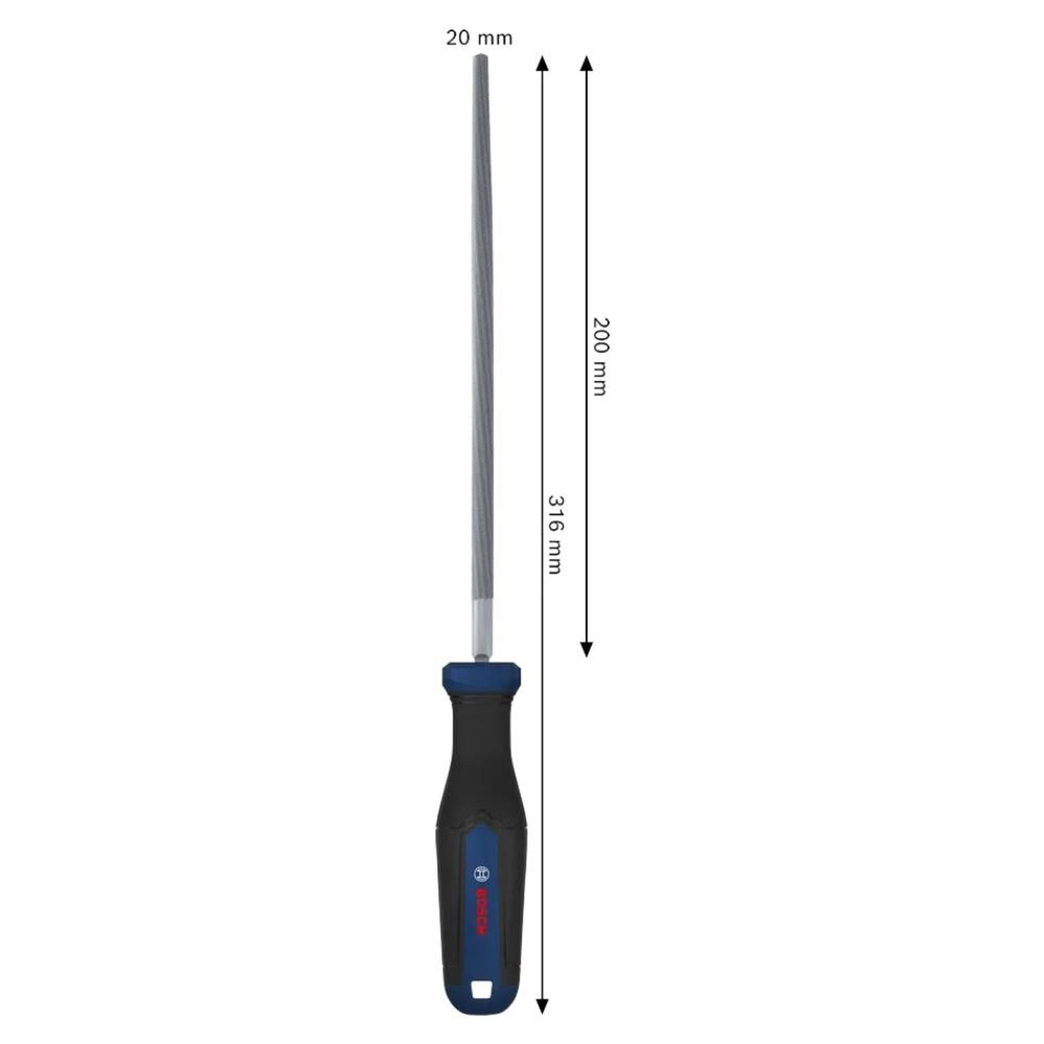 LIMA REDONDA BASTARDA 20 X 200 MM BOSCH 1600.A03.DP1-000 - 2