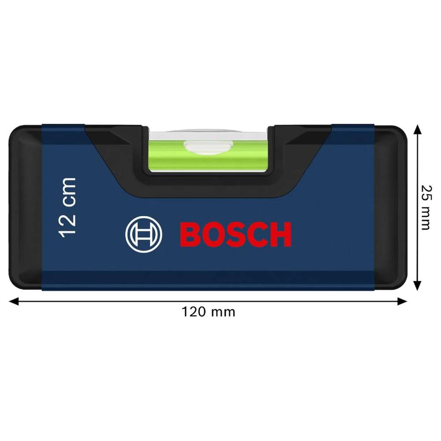 NIVEL DE ALUMINIO 2 BURBUJAS 120 MM BOSCH 1600.A03.AA3-000 - 2