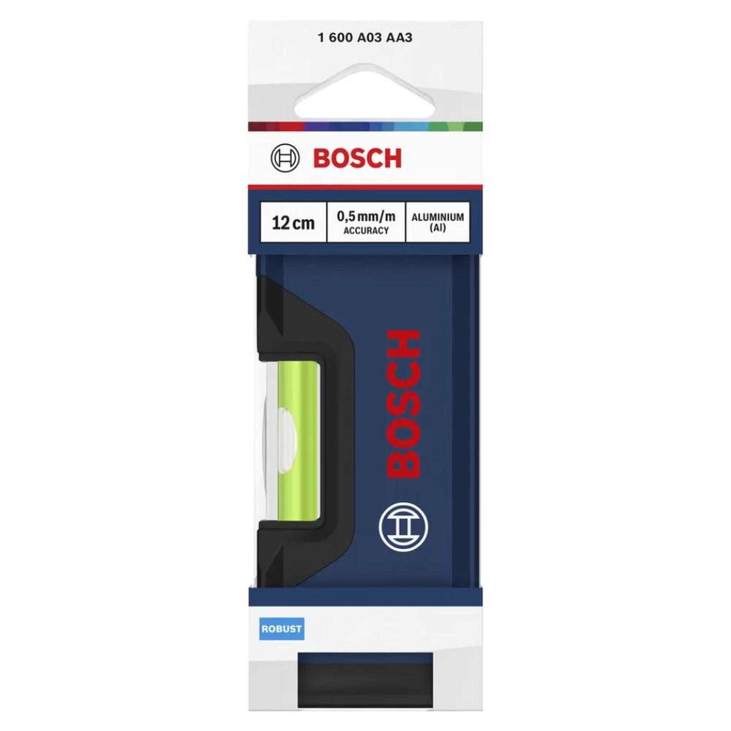 NIVEL DE ALUMINIO 2 BURBUJAS 120 MM BOSCH 1600.A03.AA3-000 - 5