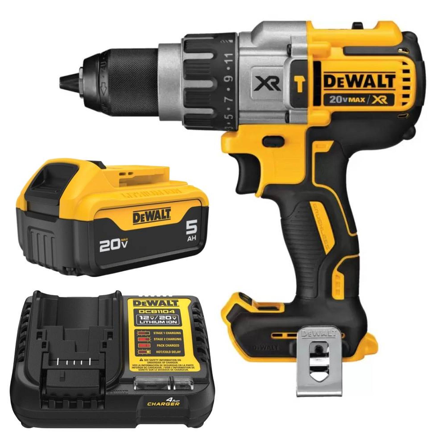 TALADRO PERC 1/2' XR 96NM BARETOOL DCD996B + BATERÍA ION LITIO 5.0AH DCB205-B3 + CARGADOR ION DE LIT - 1