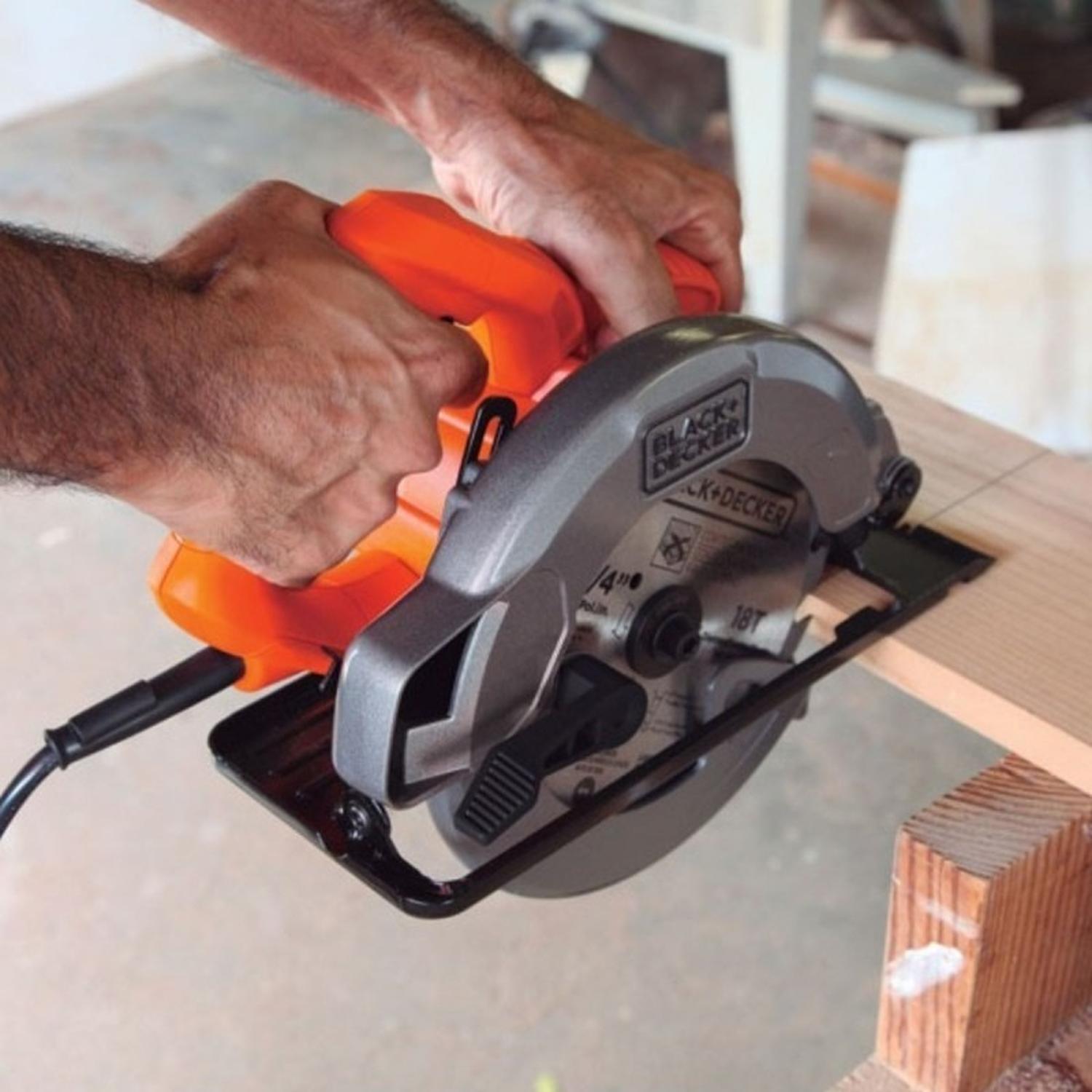 SIERRA CIRCULAR 184MM 1400W 62MM BLACK+DECKER CS1004-B2 - 7