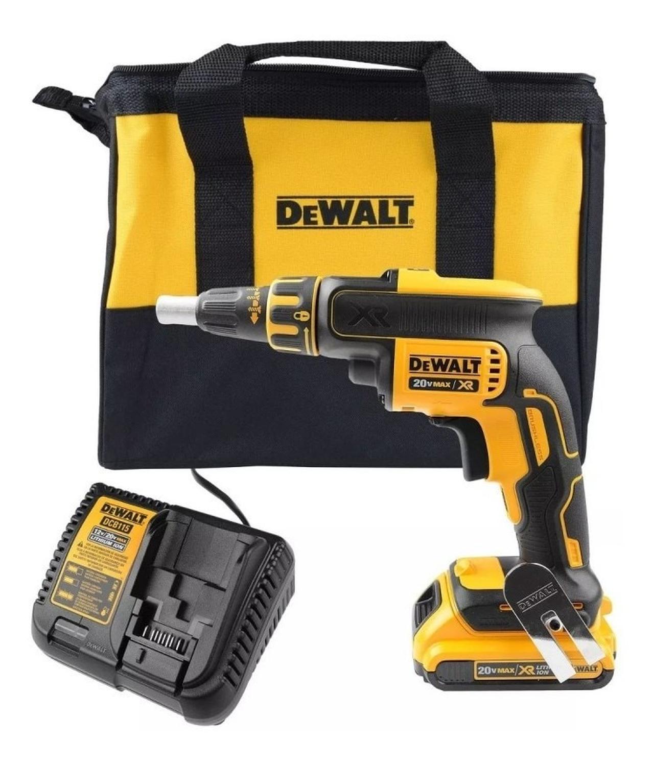 ATORNILLADOR DRYWALL 1/4 20V XR 4400RPM DCF620D2 DEWALT - 1