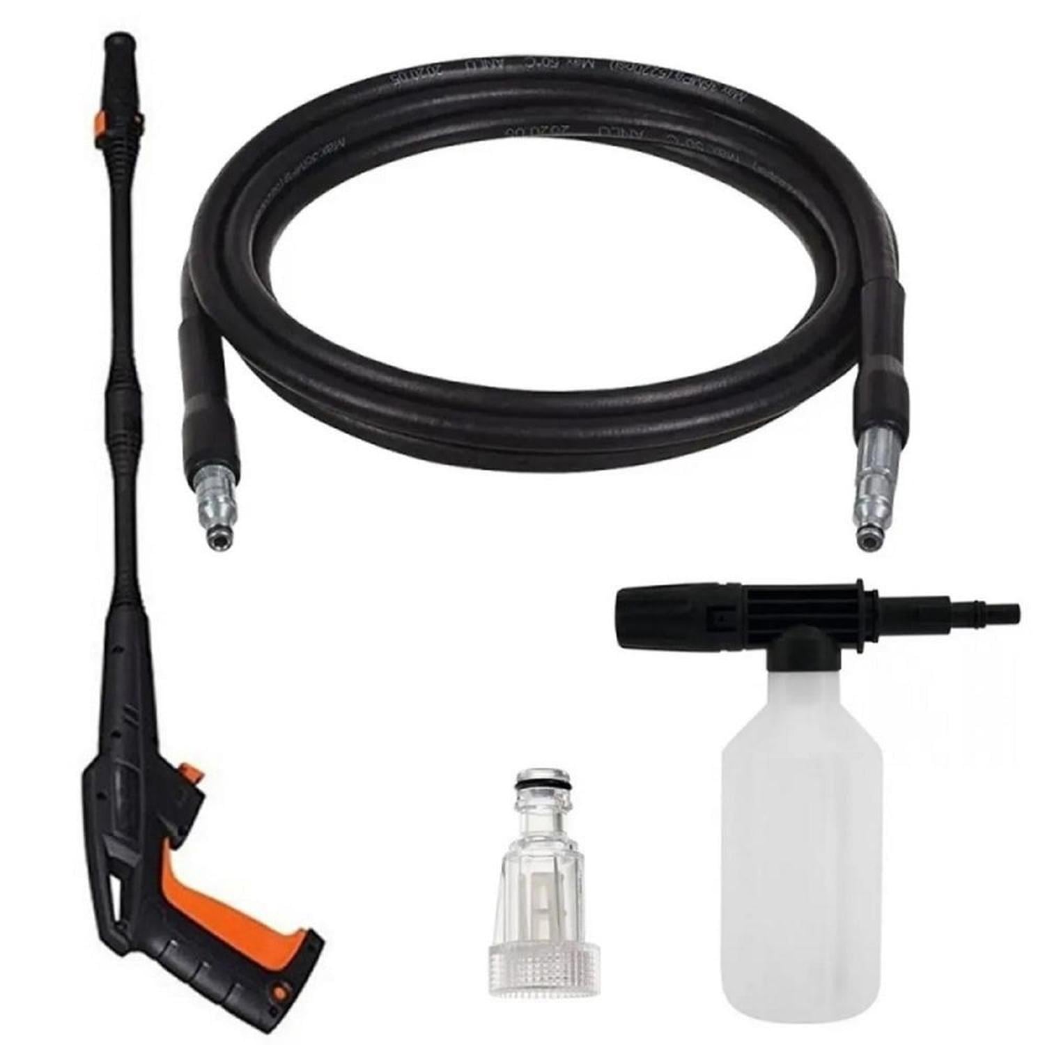 PULIDORA ORBITAL 10' 120W + 3 BONETES + HIDROLAVADORA DE ALTA PRESIÓN 1400W BLACK + DECKER PW1450TD- - 4