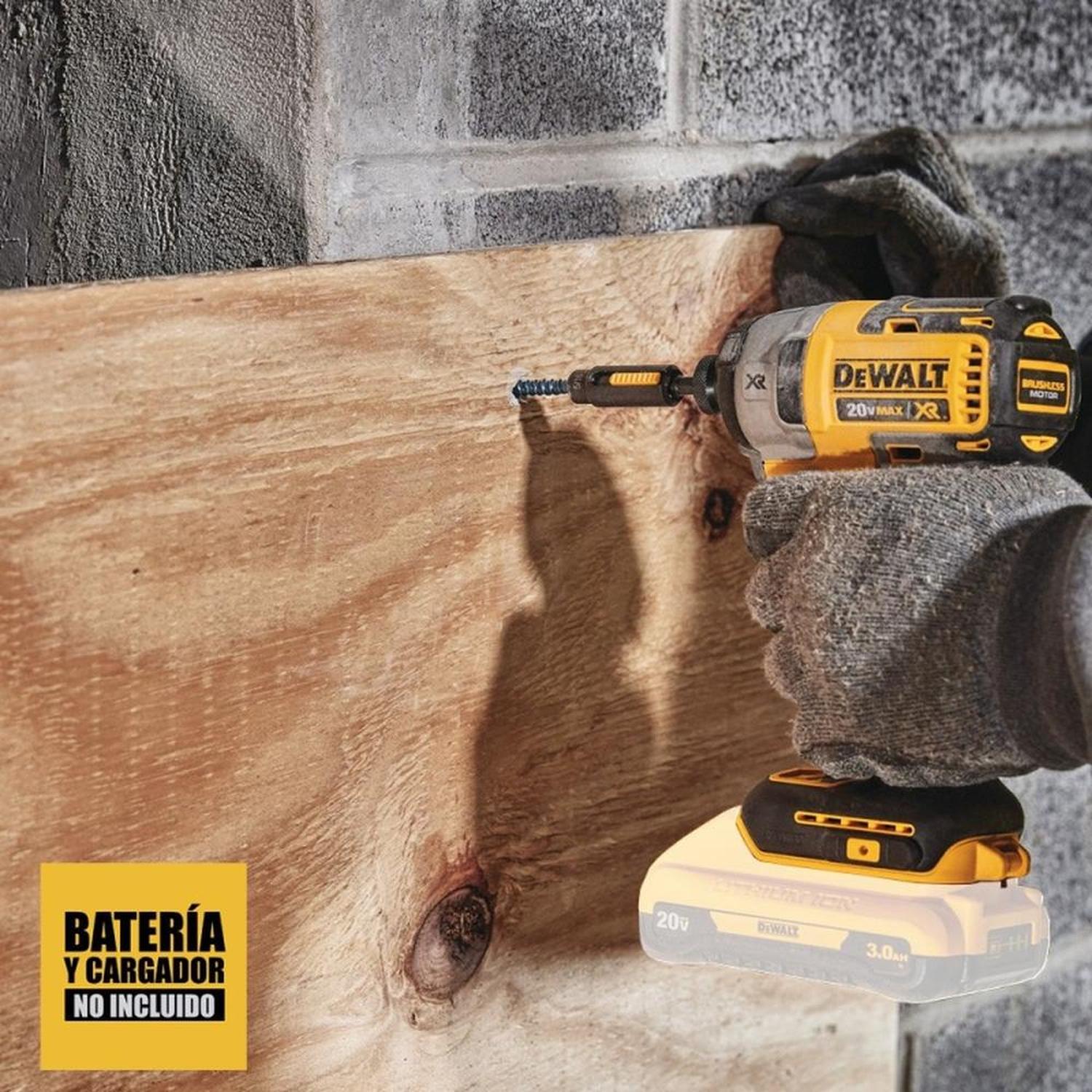 ATORNILLADOR DE IMPACTO 1/4' HEX 20V XR BARETOOL DEWALT DCF887B-B3 - 4