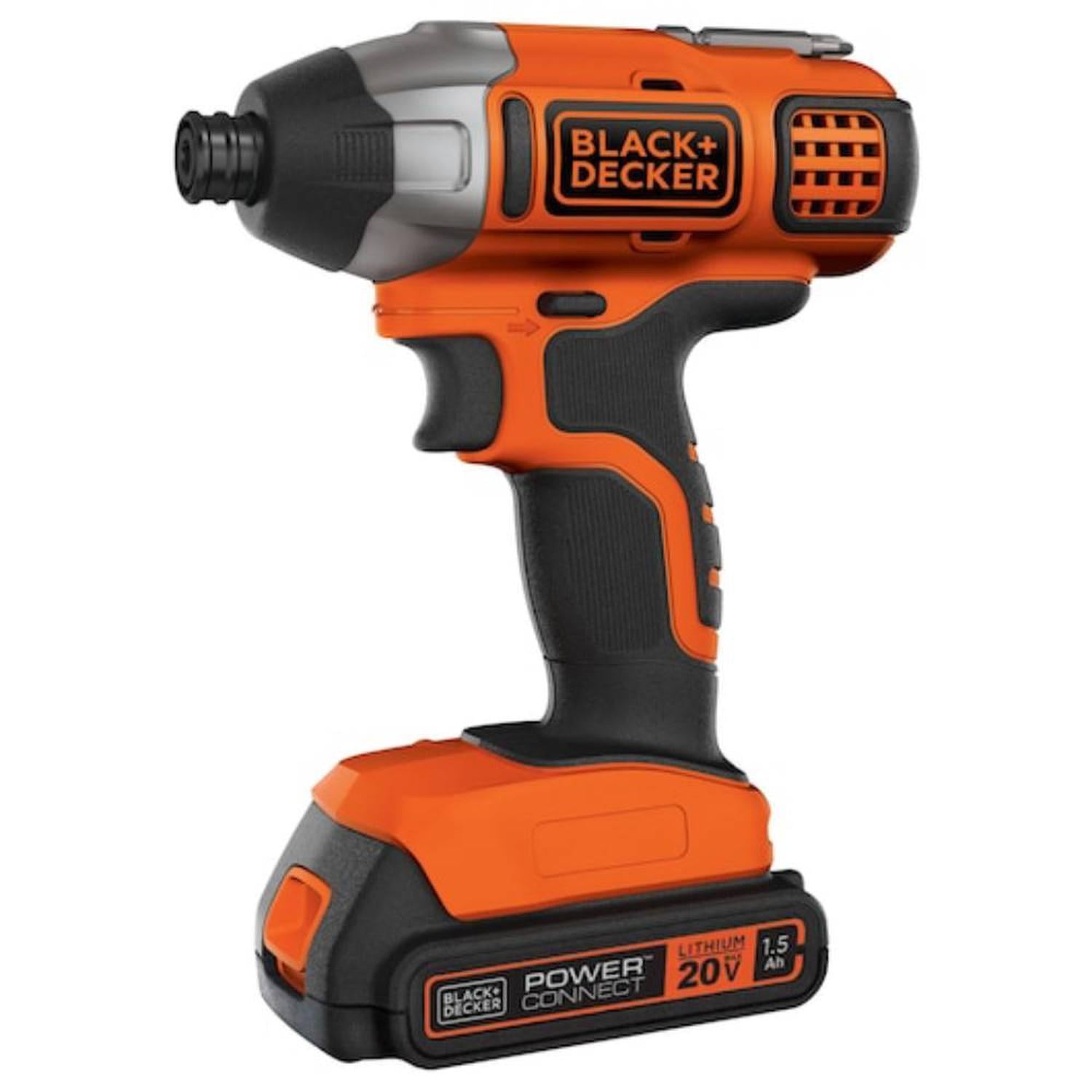 ATORNILLADOR DE IMPACTO 1/4' HEX 20V INC 1 BAT Y CARG BLACK Y DECKER BDCI20C - 2