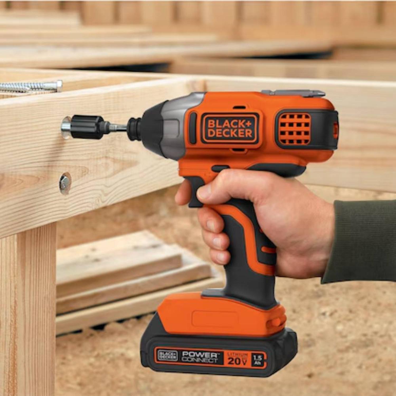 ATORNILLADOR DE IMPACTO 1/4' HEX 20V INC 1 BAT Y CARG BLACK Y DECKER BDCI20C - 3