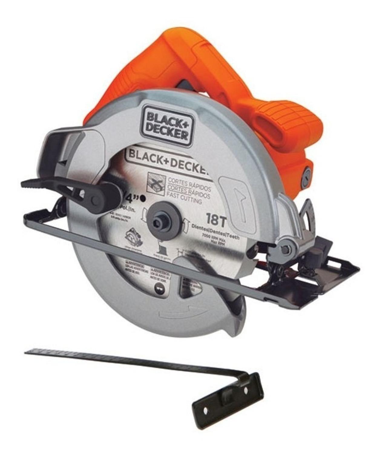 SIERRA CIRCULAR 184MM 1400W 62MM BLACK+DECKER CS1004-B2 - 1