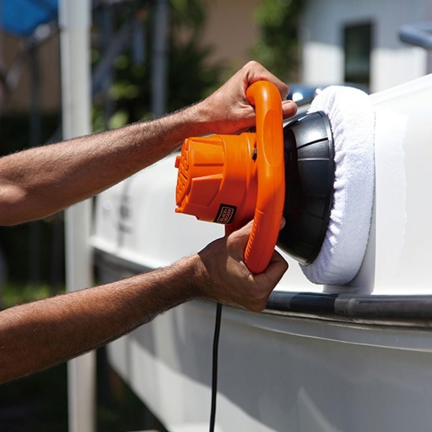 PULIDORA ORBITAL 10PULG 120W+3BONETES KP12K-B2 BLACK+DECKER - 6