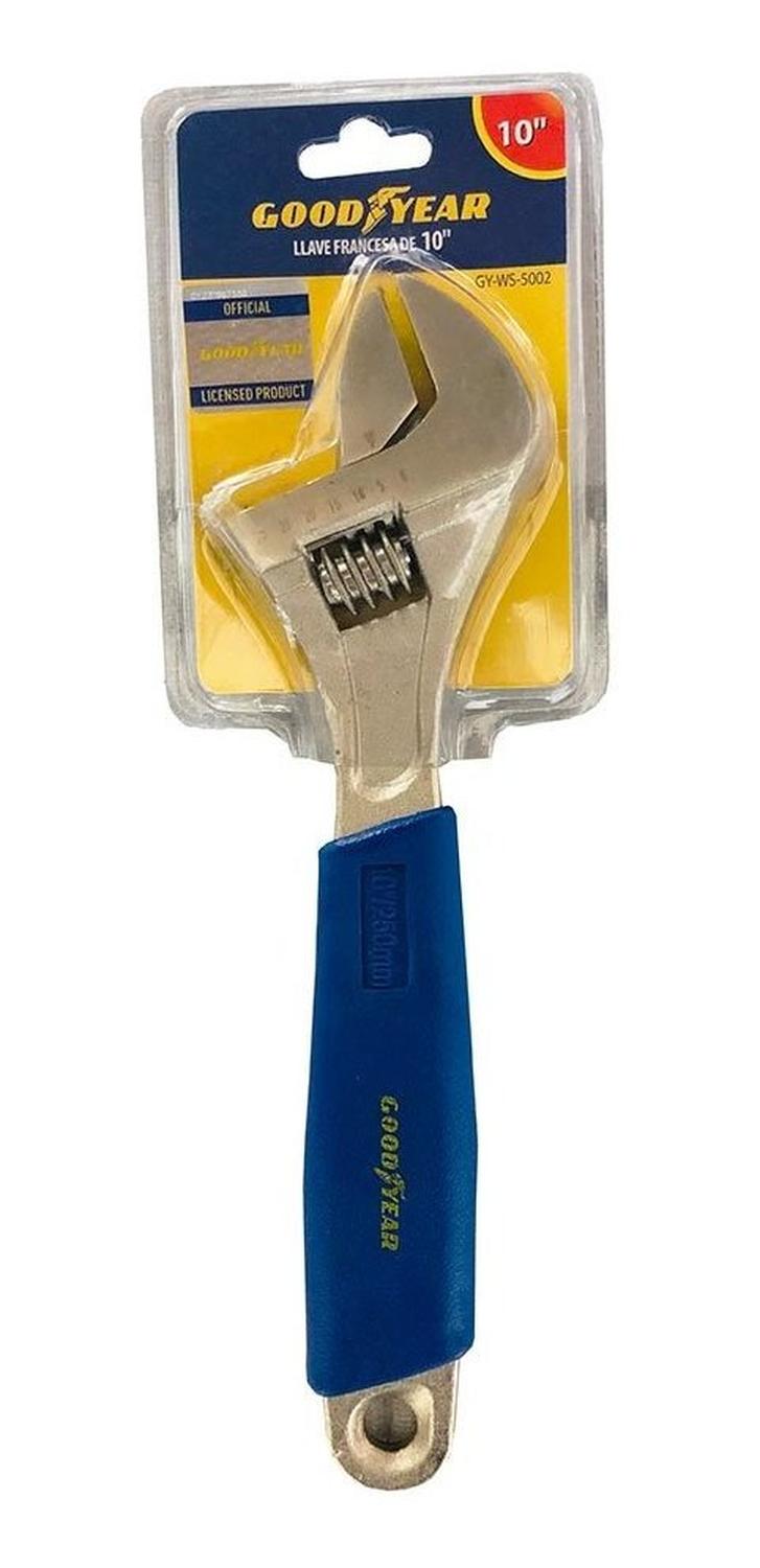 LLAVE FRANCESA AJUSTABLE CROMADO 10 PULG GY-WS-5002 GOODYEAR - 1