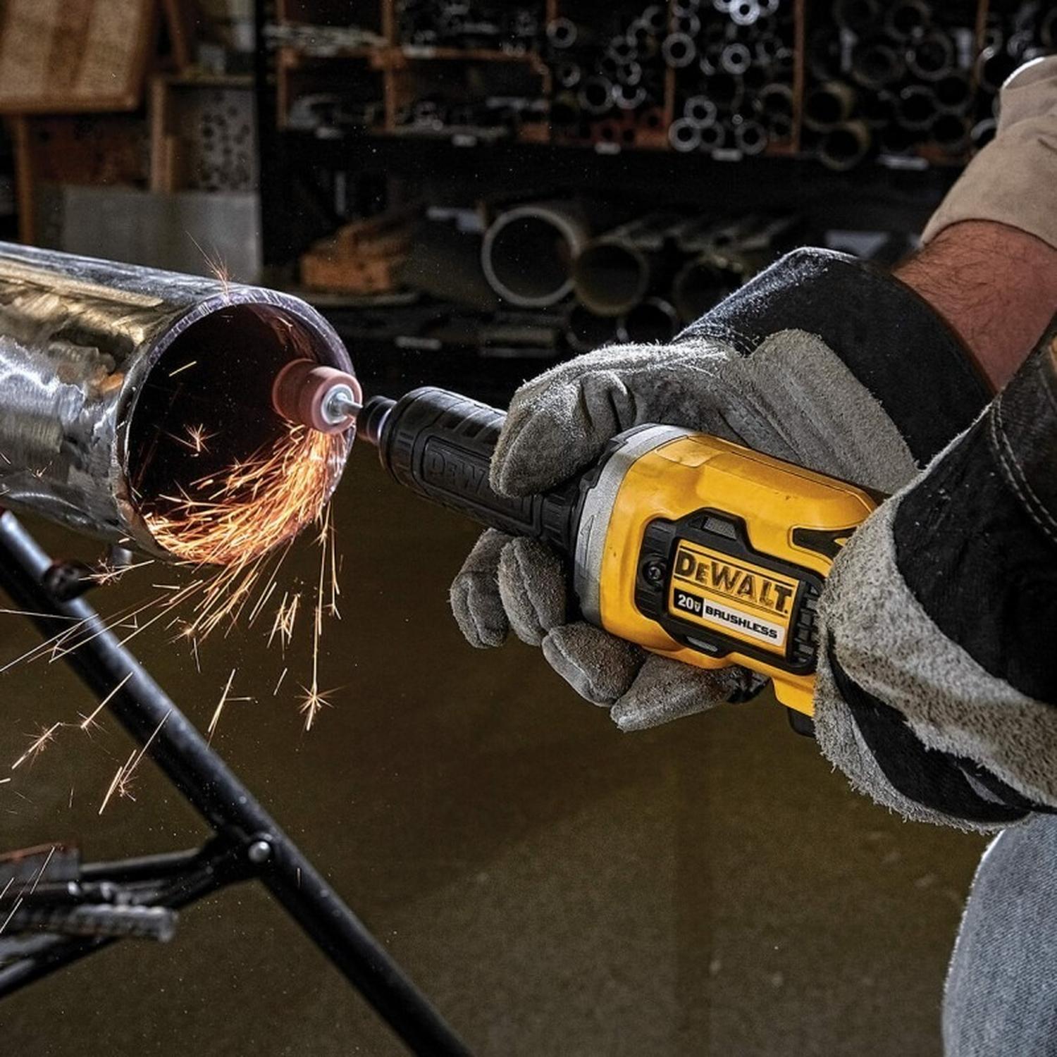 ESMERIL RECTO INALAMBRICO 20V XR BARETOOL DEWALT DCG426B - 4