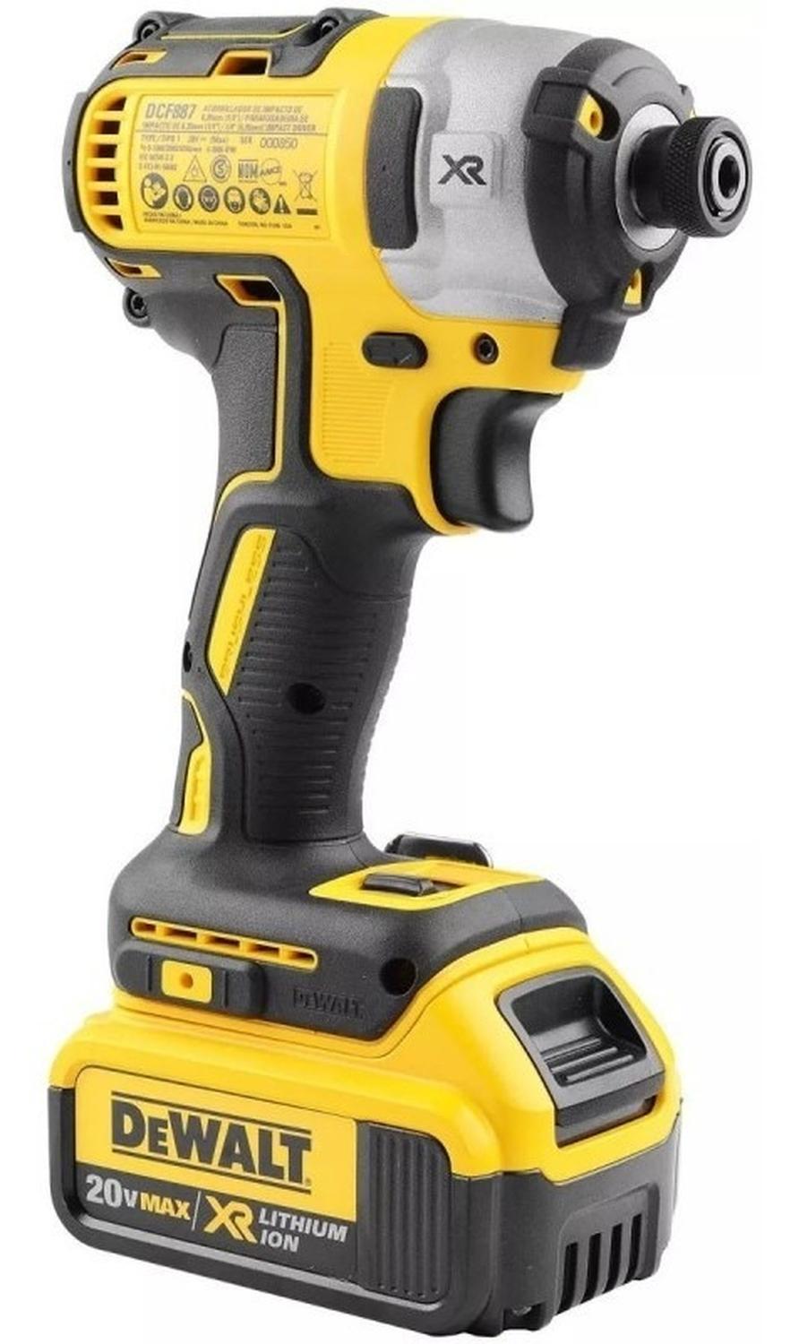 ATORNILLADOR IMPACTO 20V S/CARBONES DCF887M2-B2 DEWALT - 4