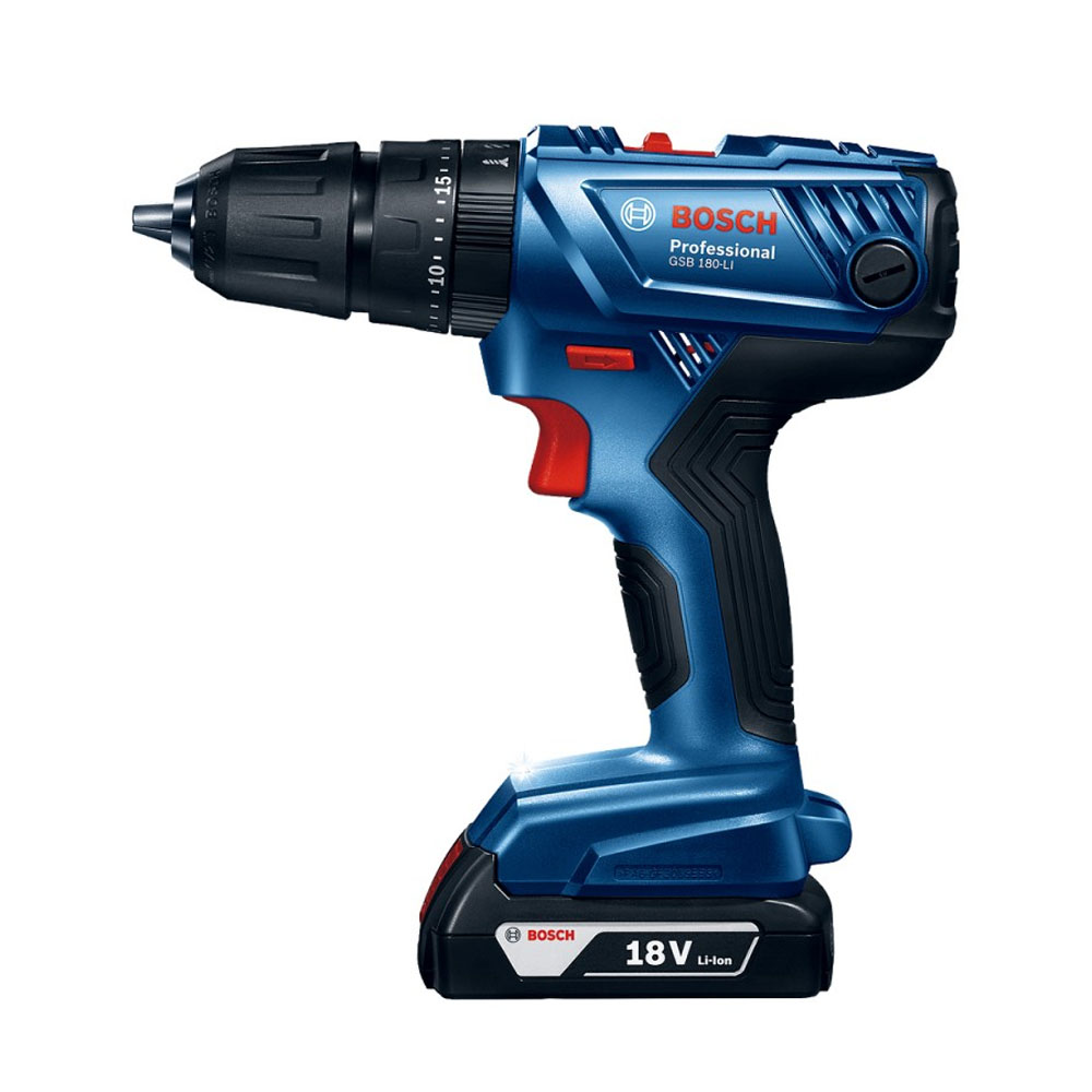 TALADRO PERCUTOR 1/2' 18V + 1 BAT 2.0 AH Y CARG BOSCH GSB 180-LI 0601.9F8.3E4-000 - 5