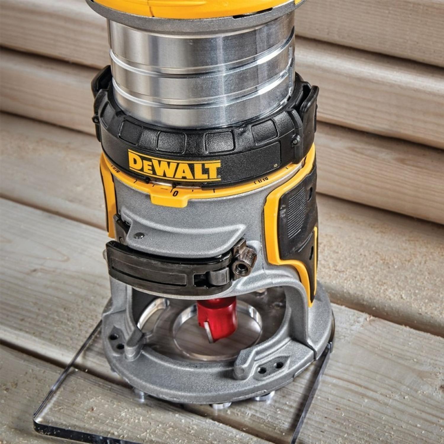RUTEADORA FRESADORA 1/4 20V XR BARETOOL DEWALT DCW600B - 6