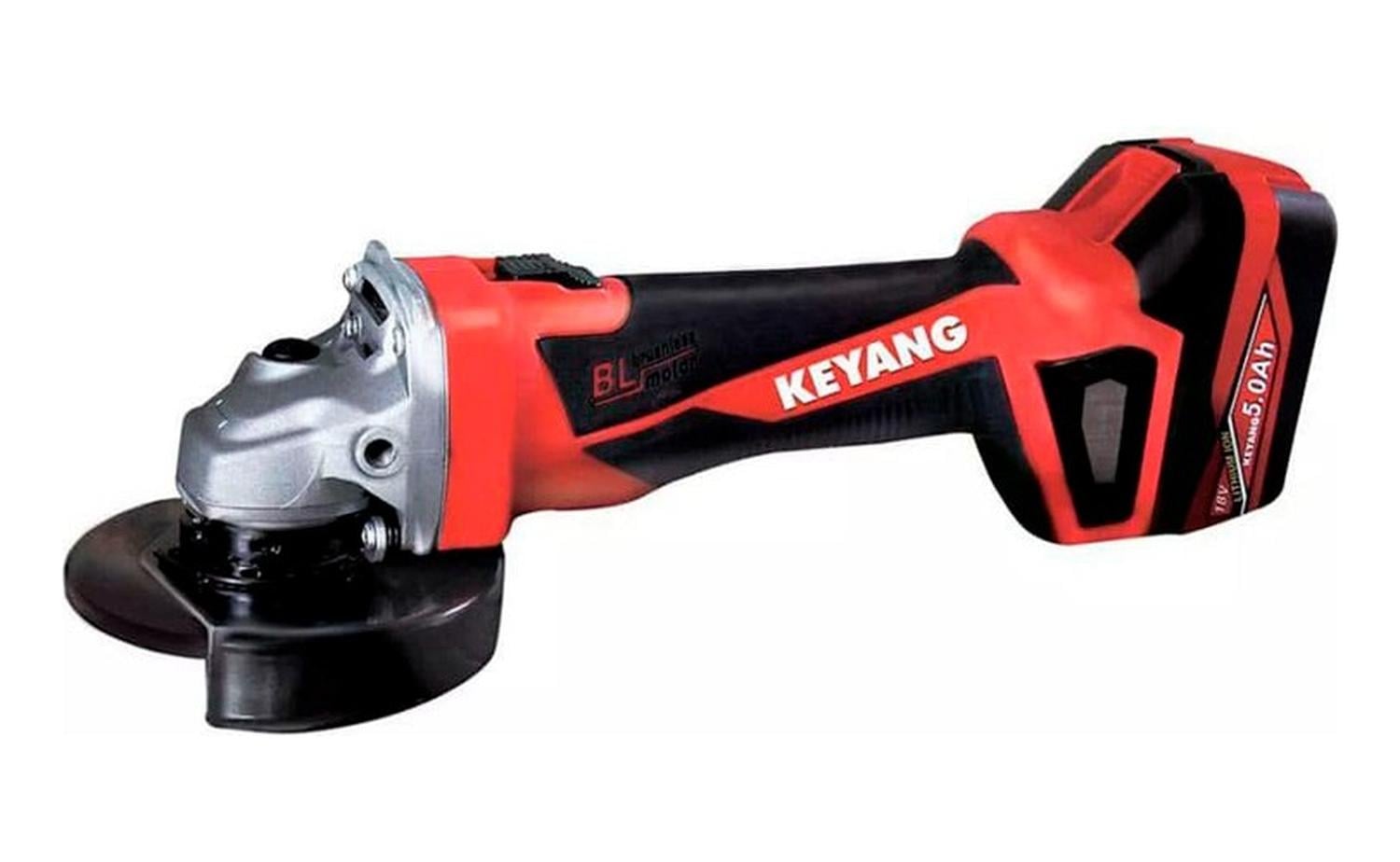 AMOLADORA ANGULAR 4 1/2'' 18V 2 BAT Y CARG KEYANG DG18BL-125 - 2