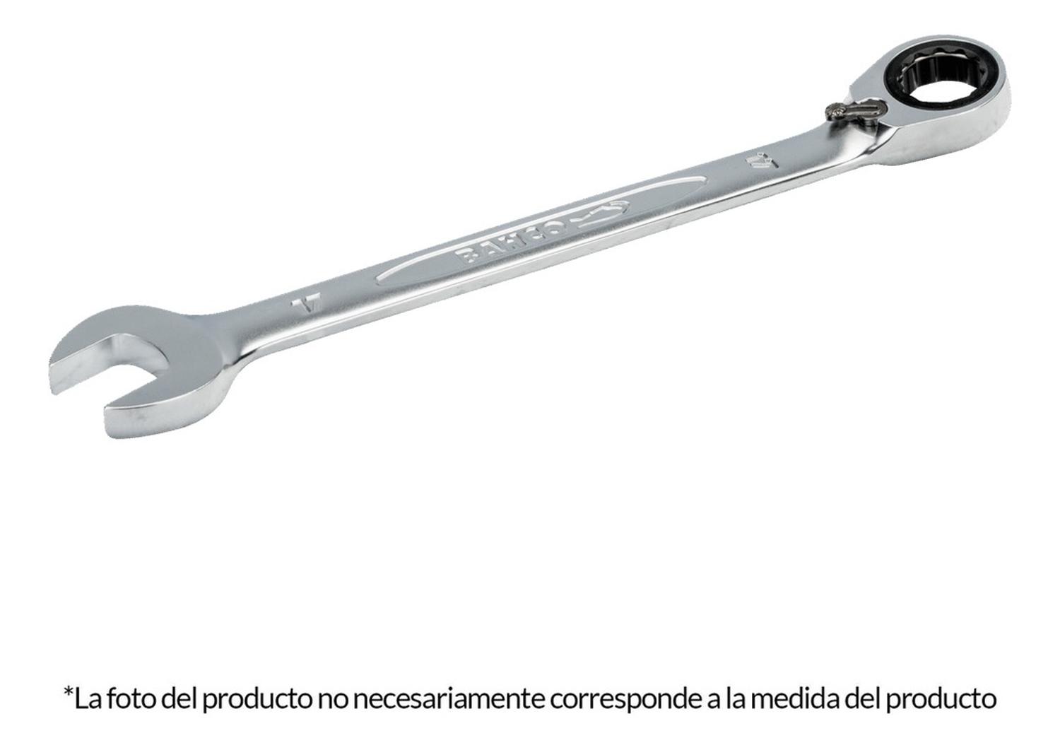 LLAVE MIXTA MILIMETRICA ACABADO CROMADO C/ RACHET 13MM BAHCO - 1