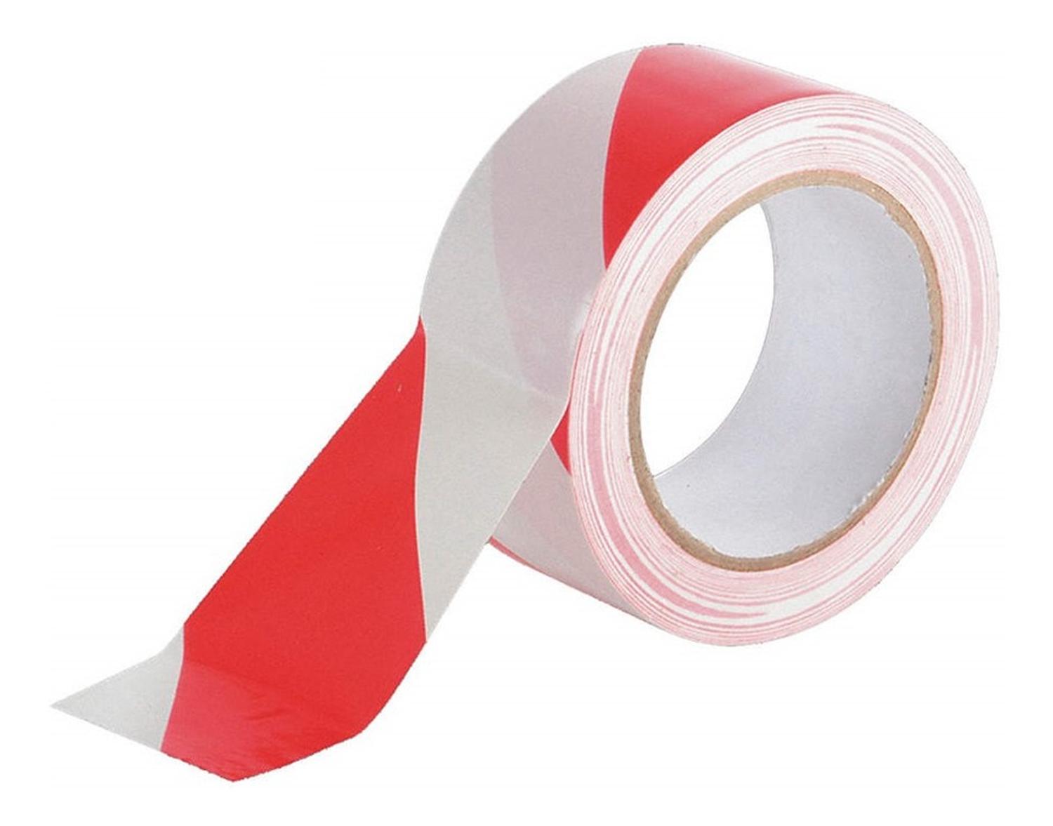 CINTA SEÑALIZACION AUTOADHERIBLE 30M ROJO / BLANCO TC5099 - 1
