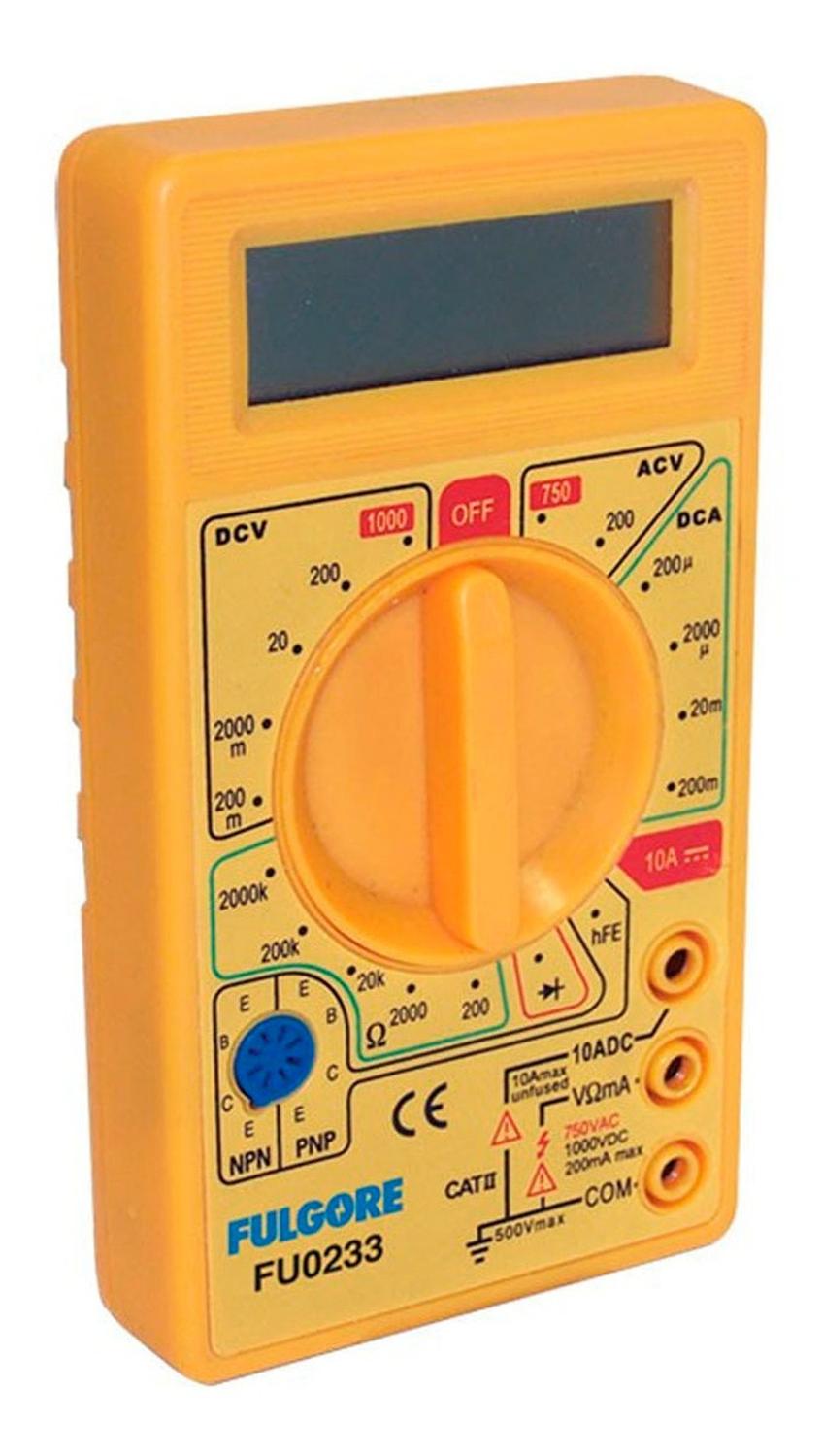 MULTIMETRO DIGITAL PROBADOR DE CORRIENTE FP0077 FULGORE - 1