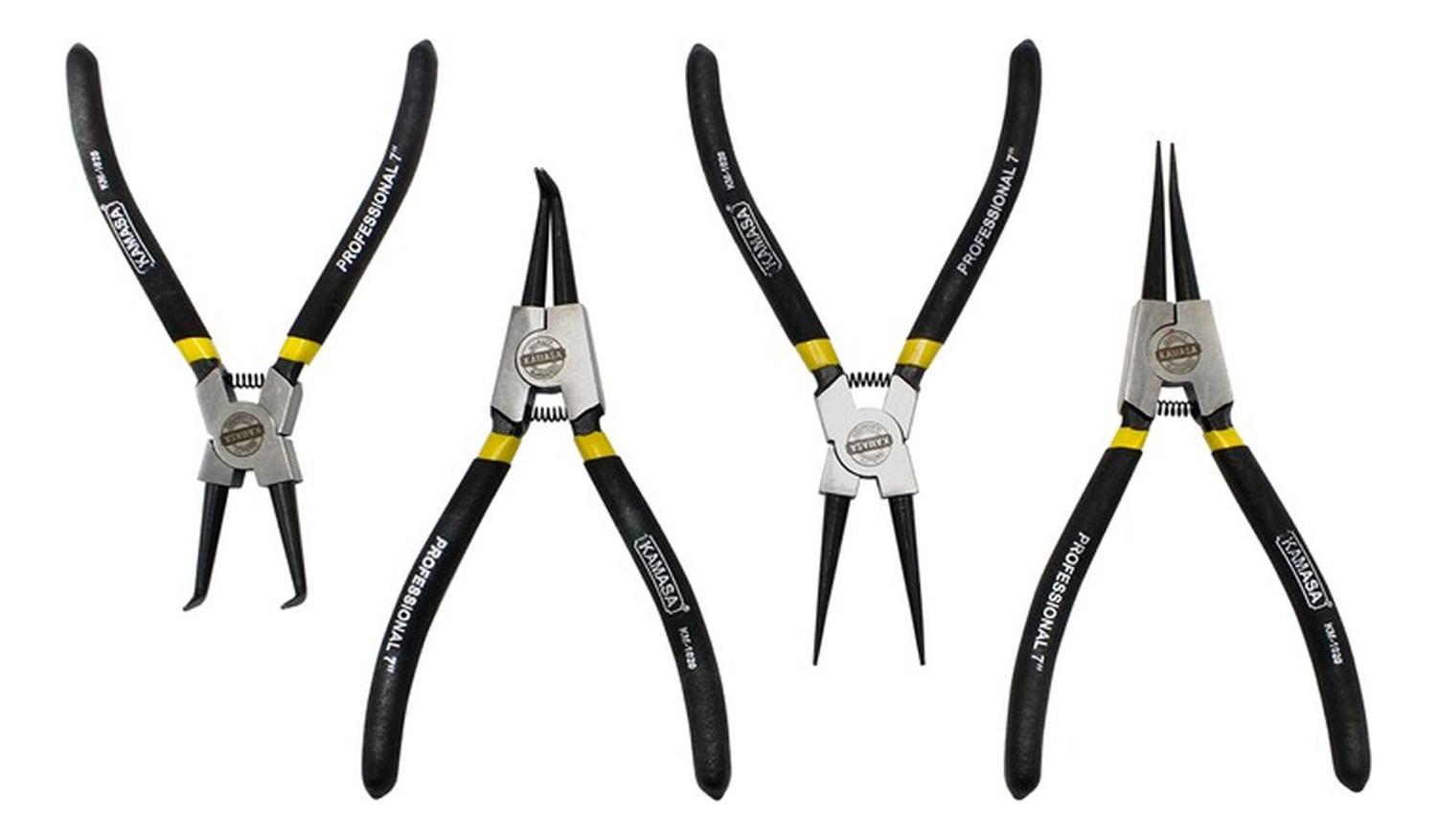 SET DE ALICATES SACA RETEN 7 X 4 UNIDADES KAMASA KM1020 - 1