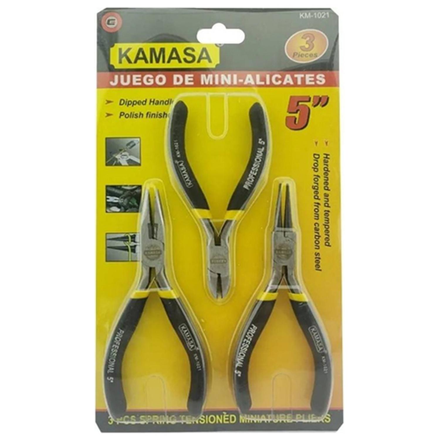 SET DE ALICATES 5 X 3 UNIDADES KAMASA KM1021 - 2