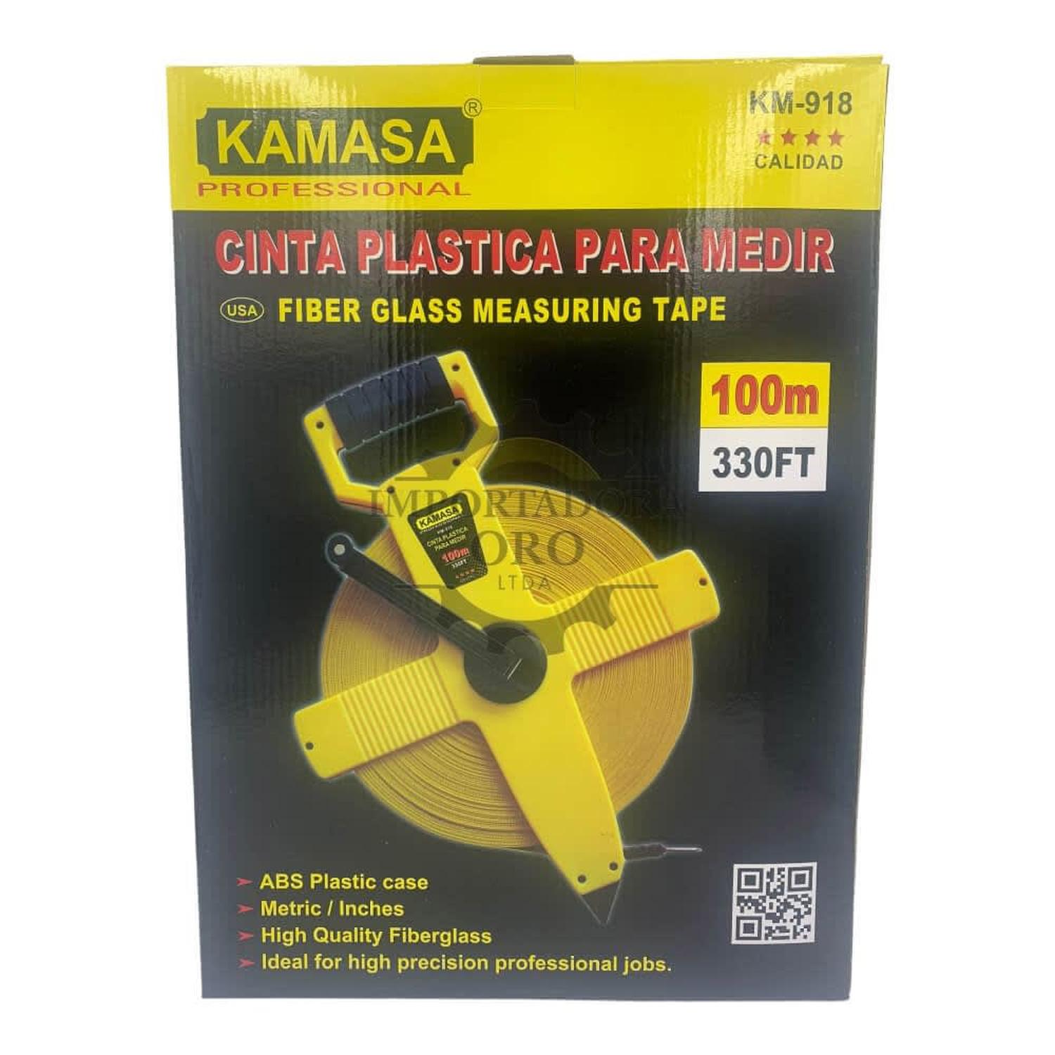 CINTA METRICA 100 METROS KAMASA KM918 - 2