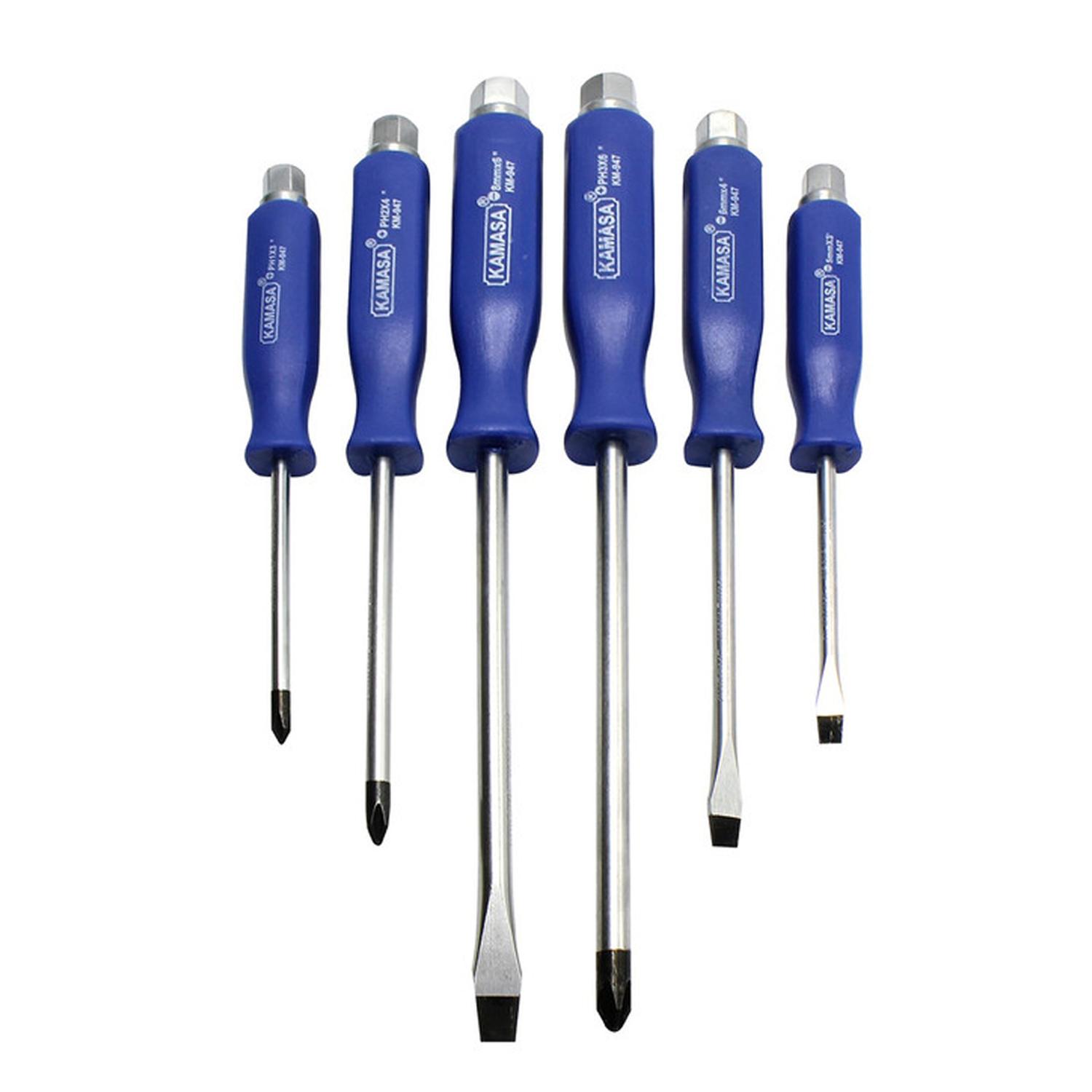 SET DE DESTORNILLADORES X 6 UNIDADES KAMASA KM947 - 1