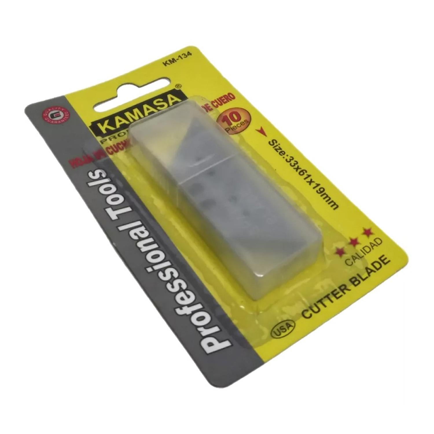 REPUESTO DE CUCHILLA 19X33X61 MM 10 PZAS KAMASA KM134 - 1