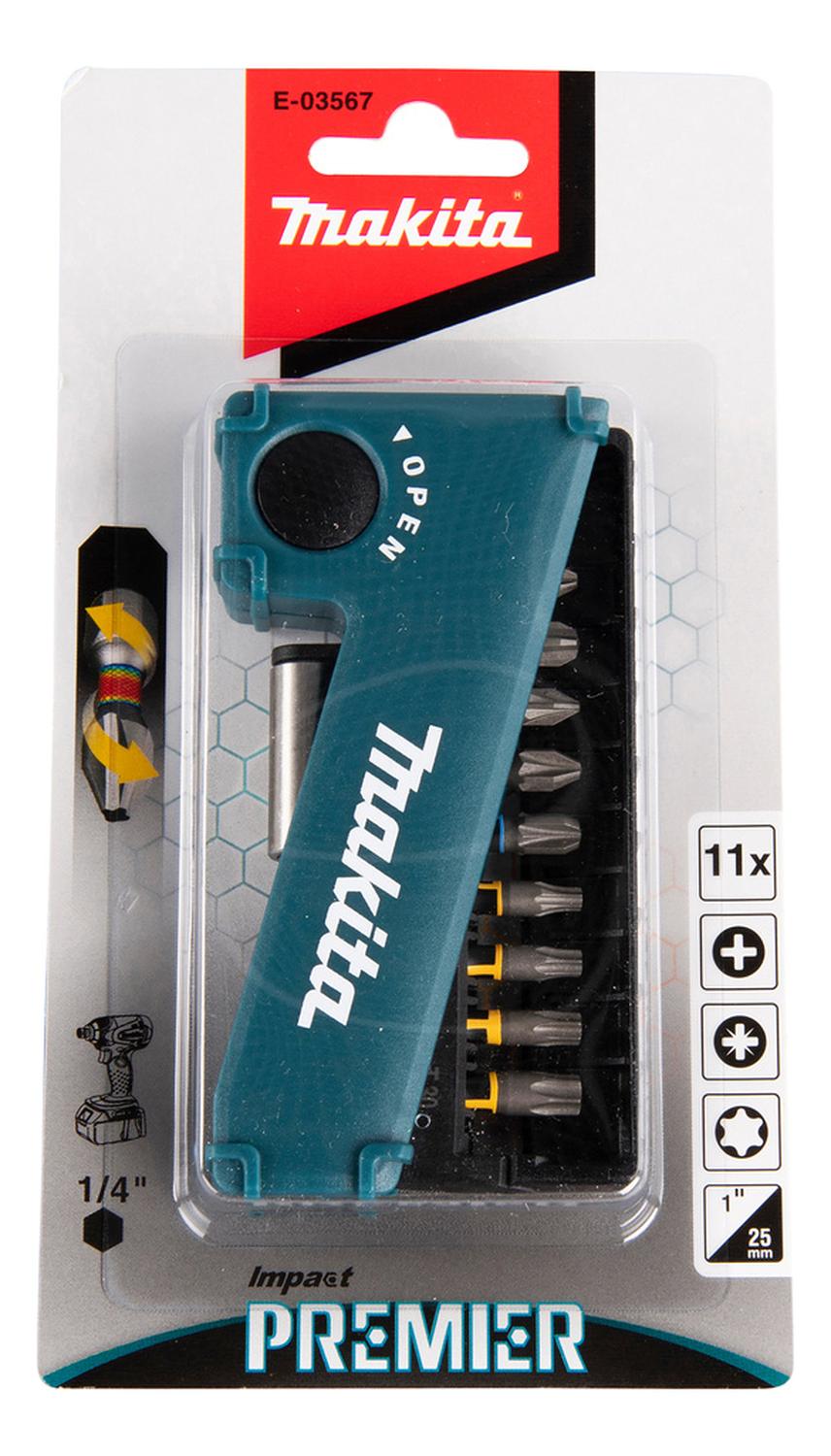 SET DE PUNTAS 25MM PARA ATORNILLADOR 11 PZAS MAKITA E-03567 - 3