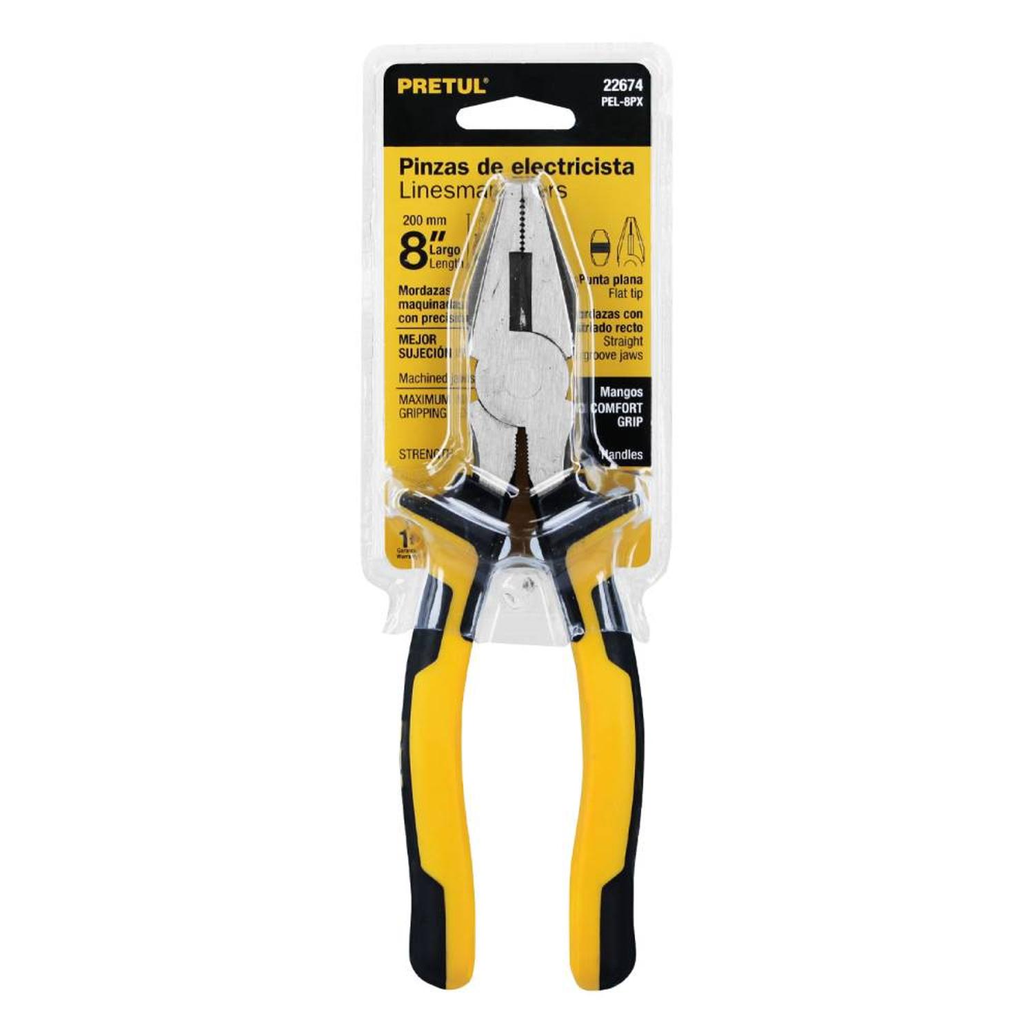 ALICATE PARA ELECTRICISTA 8' PRETUL 22674 - 2
