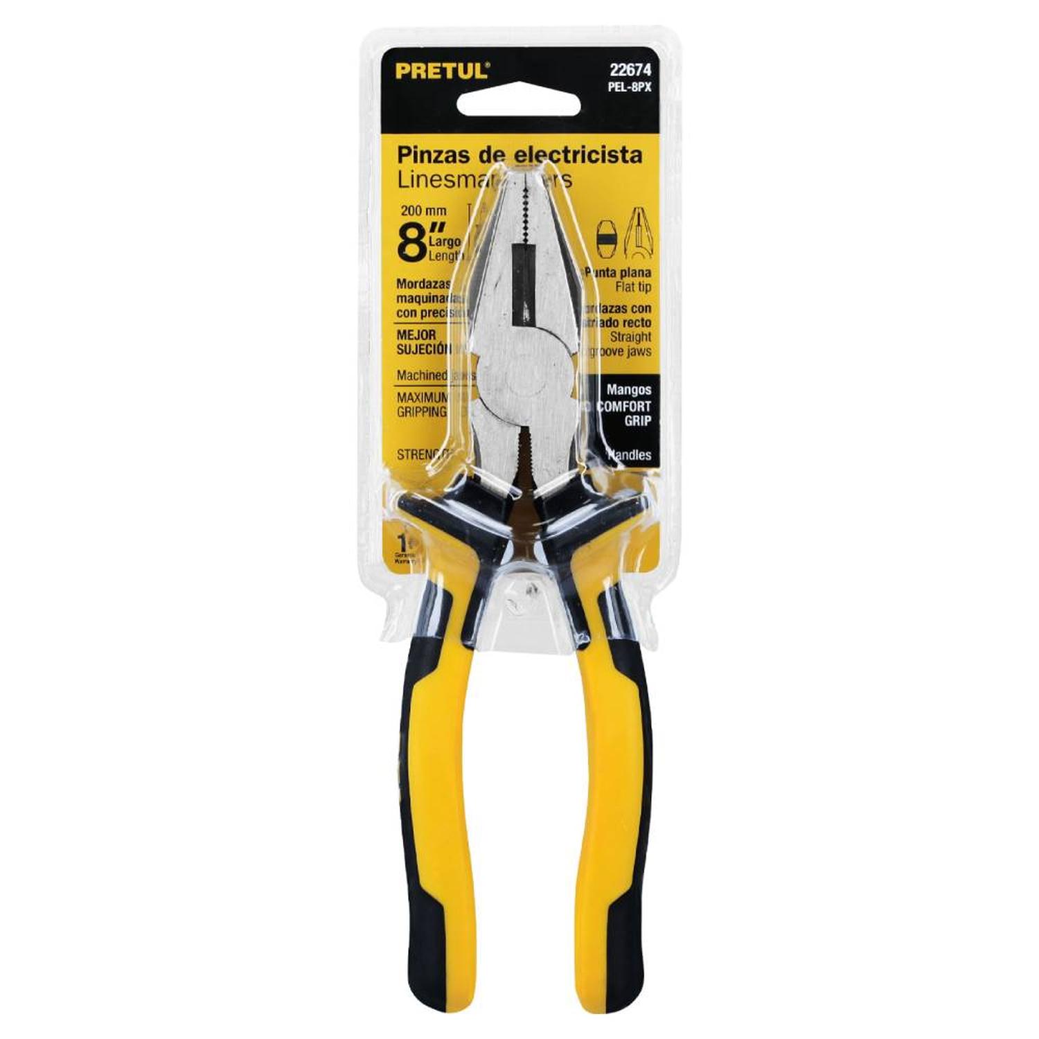 ALICATE PARA ELECTRICISTA 8' PRETUL 22674 - 3
