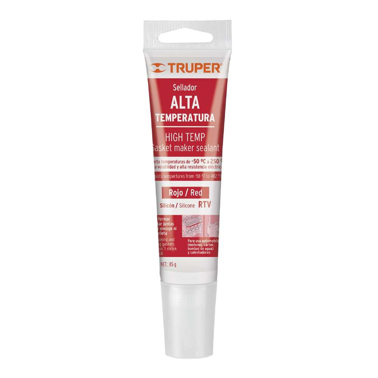 SILICONA ROJO 85G PARA MOTORES, CALENTADORES Y CALDERAS TRUPER 17566 - 1