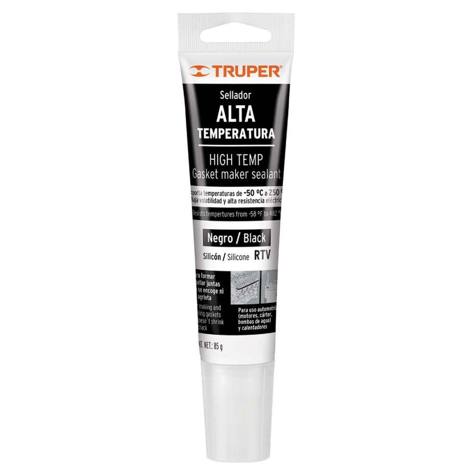SILICONA NEGRO 85G PARA MOTORES, CALENTADORES Y CALDERAS TRUPER 17567 - 1