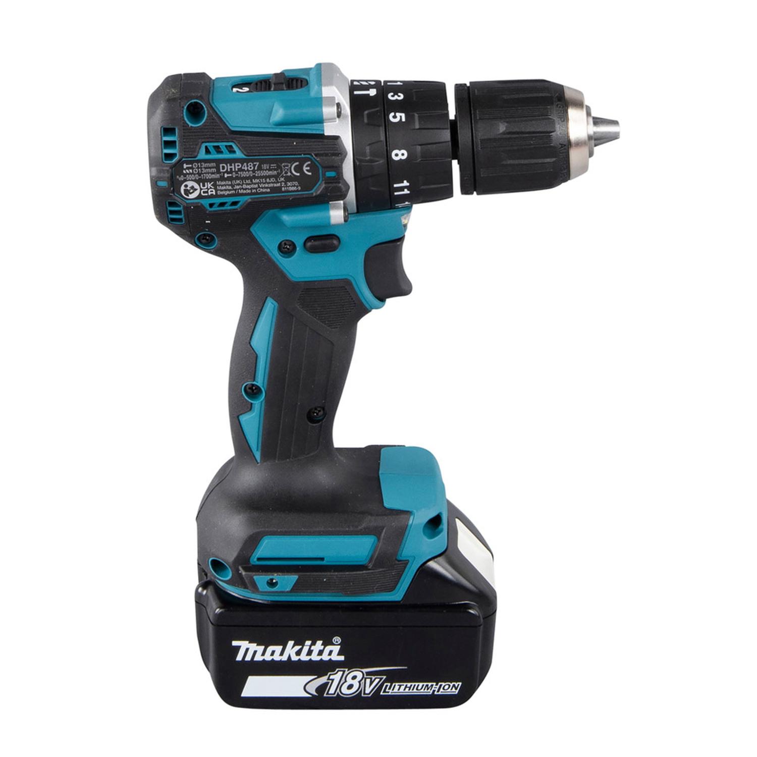 TALADRO PERCUTOR 1/2' 18V LXT BL 40NM 2 BAT 1.5 AH MAKITA DHP487SYX2 - 2