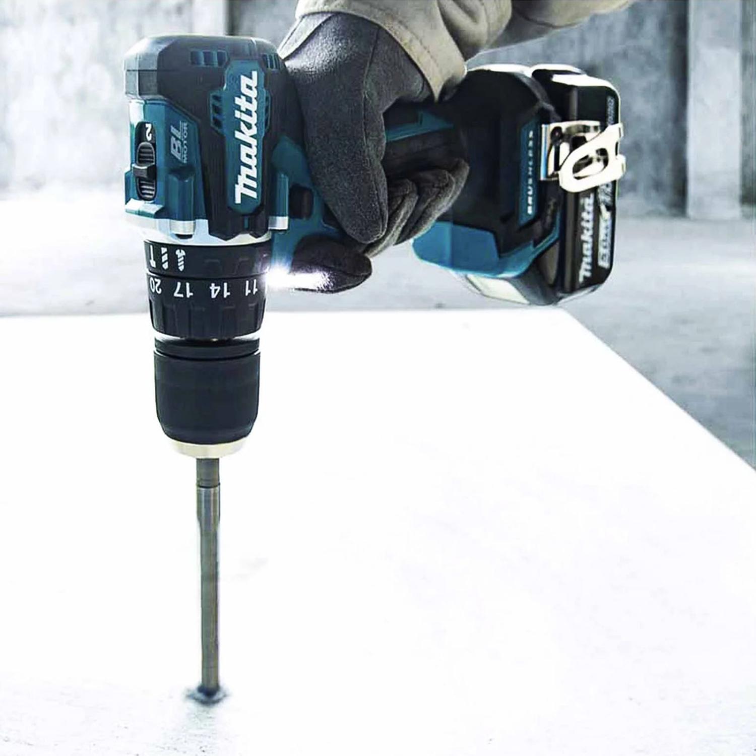 TALADRO PERCUTOR 1/2' 18V LXT BL 40NM 2 BAT 1.5 AH MAKITA DHP487SYX2 - 3