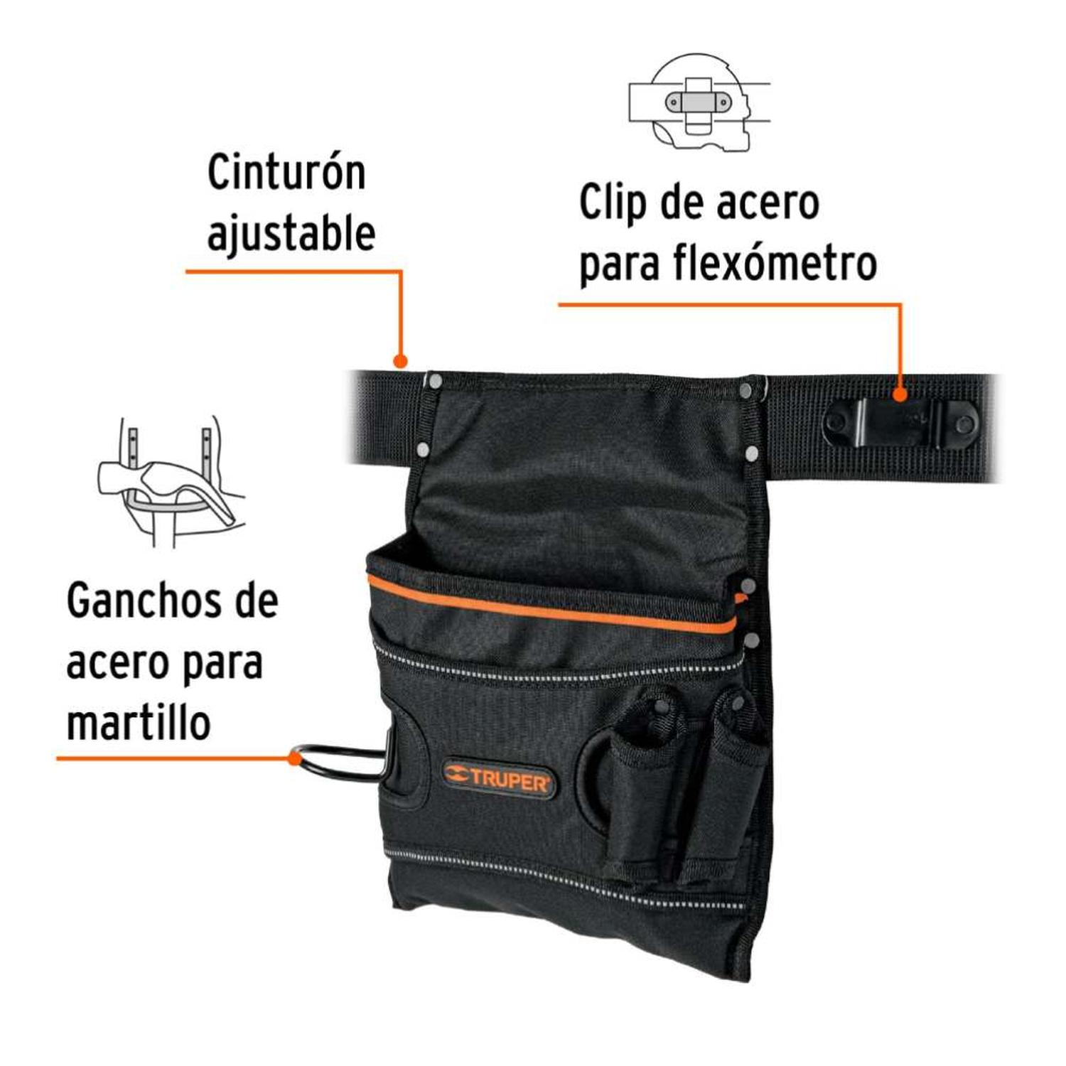 CINTURÓN PARA HERRAMIENTAS 5 BOLSILLO TRUPER 101665 - 2