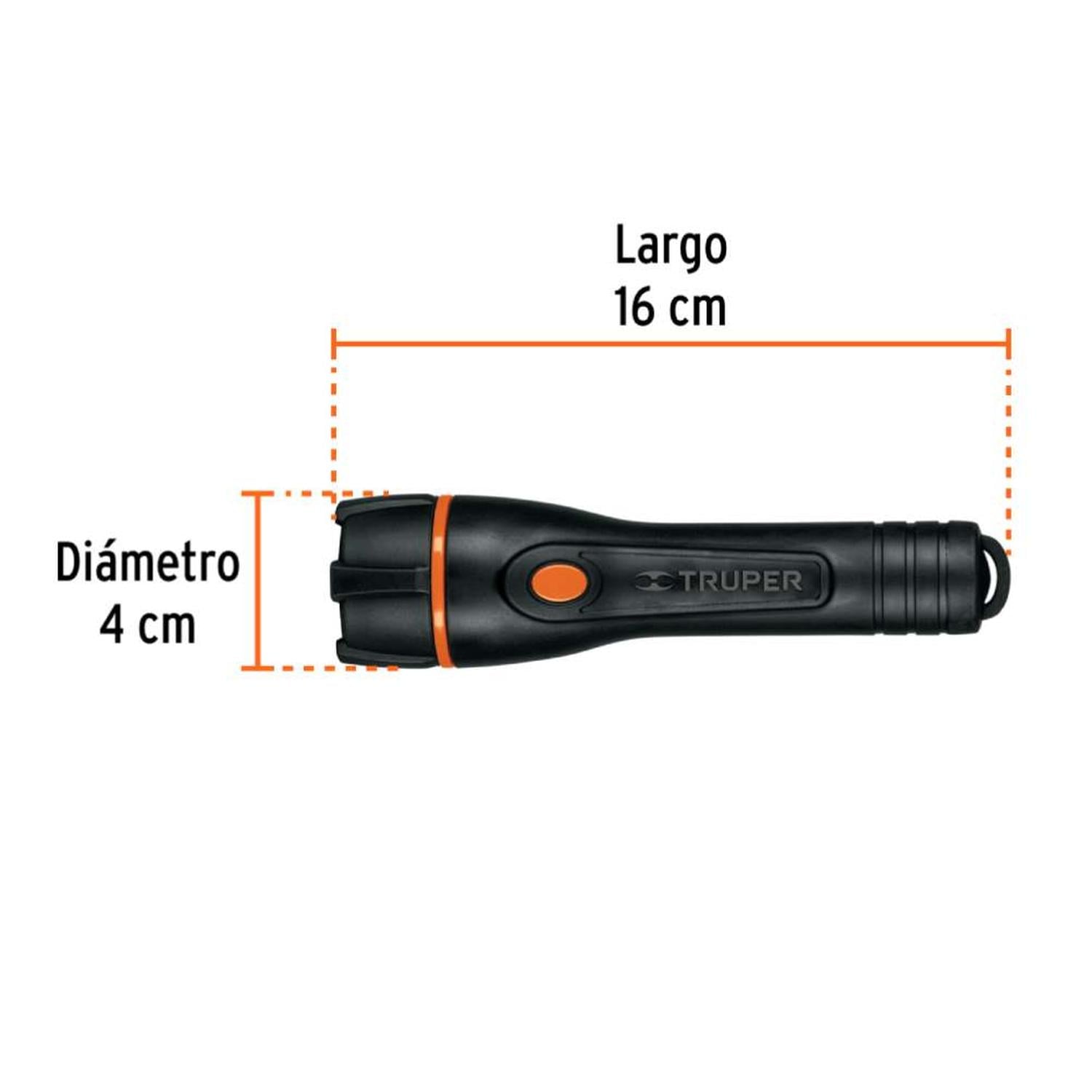 LINTERNA LUZ BLANCA NEUTRA 1 LED 80 LM TRUPER 13018 - 3