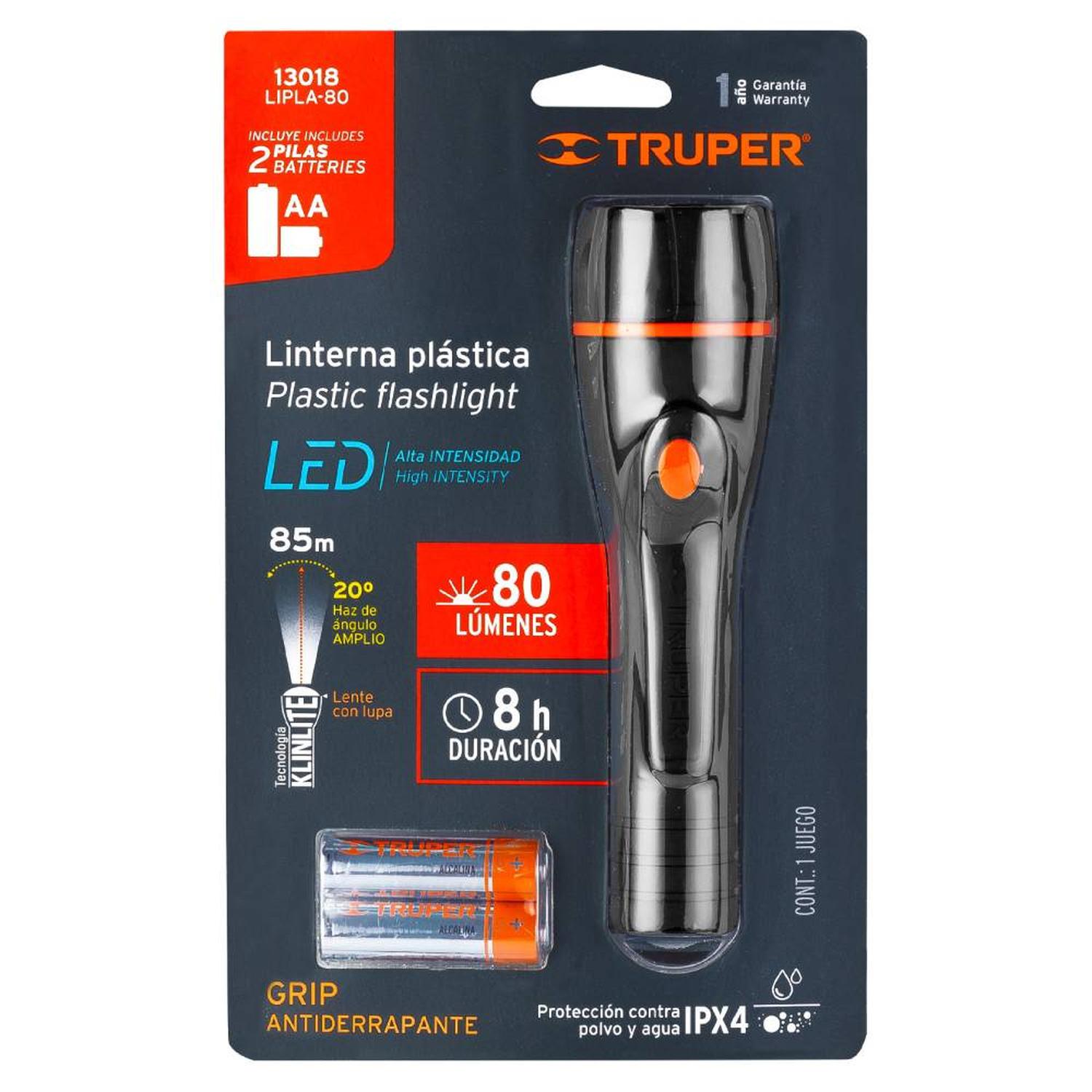 LINTERNA LUZ BLANCA NEUTRA 1 LED 80 LM TRUPER 13018 - 4