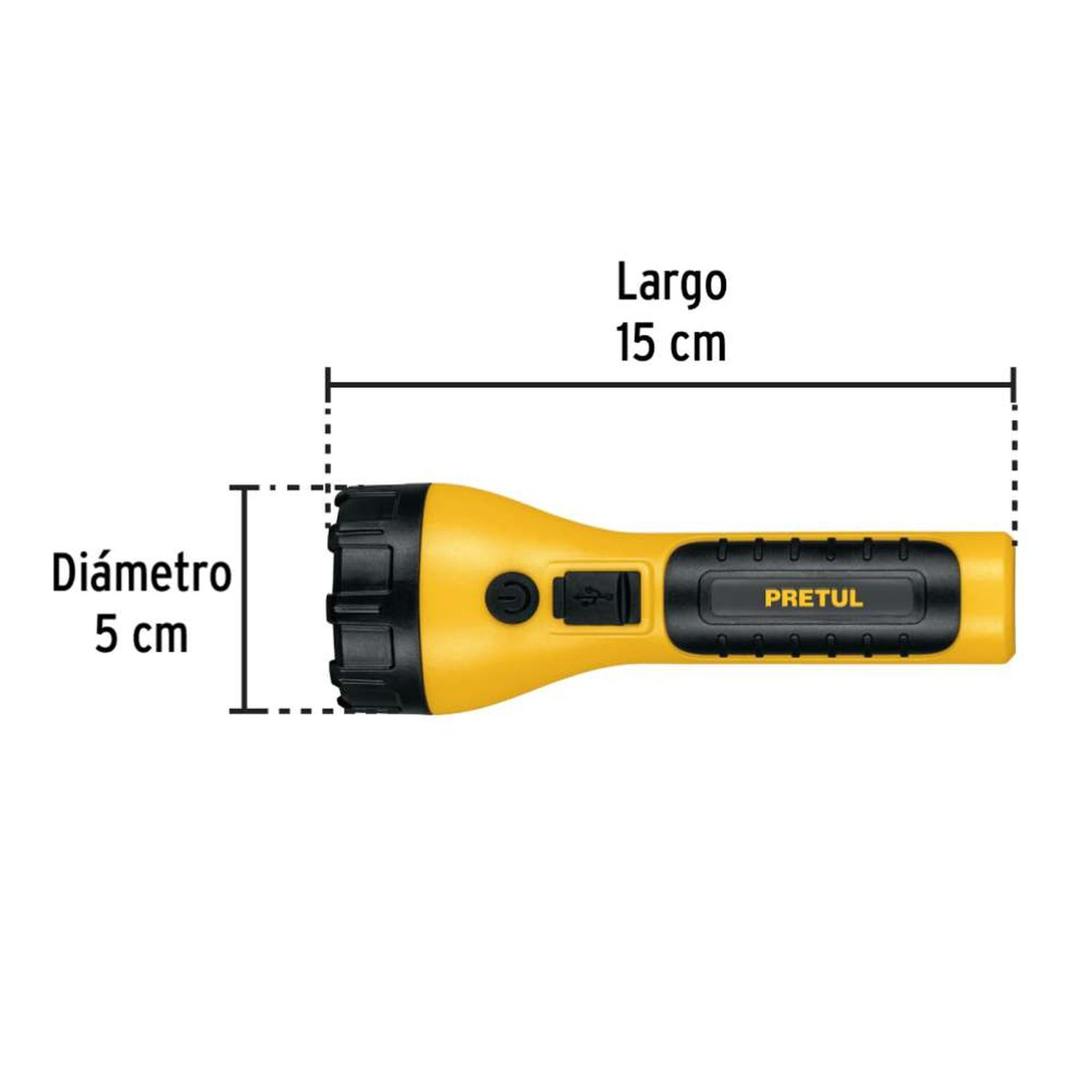 LINTERNA LUZ BLANCA NEUTRA 1 LED 180 LM PRETUL 26102 - 2