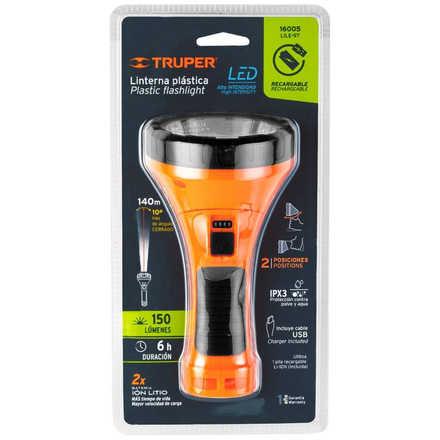 LINTERNA LUZ BLANCA NEUTRA 1 LED 300 LM TRUPER 16005 - 4