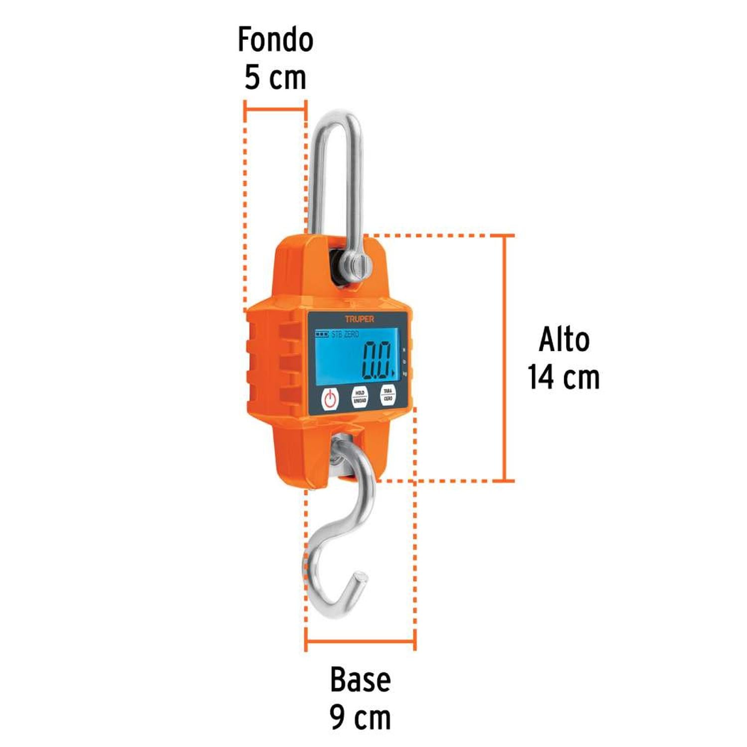 BALANZA ELECTRÓNICA 300 KG TRUPER 100788 - 3