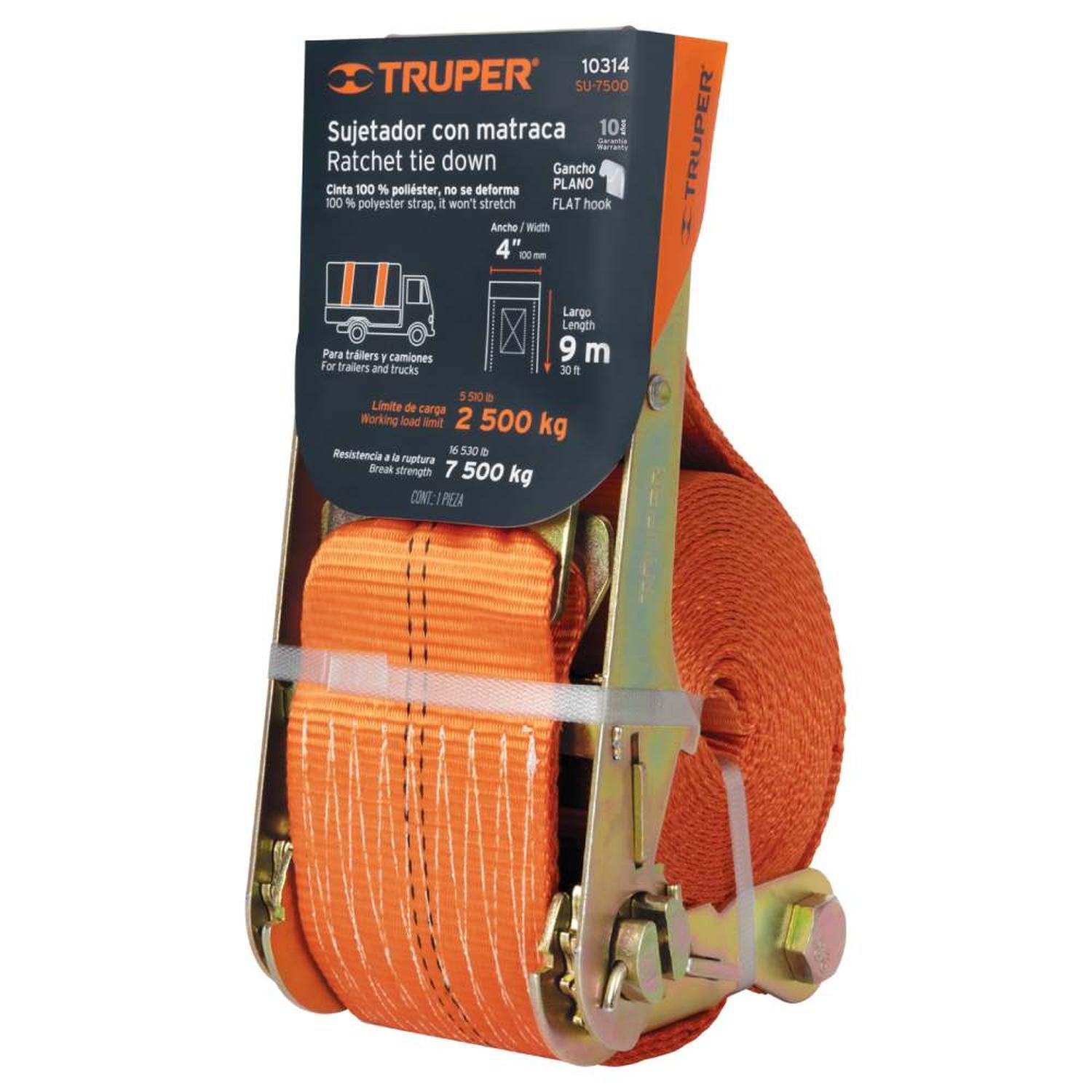 SUJETADOR CON RATCHET 7500KG TRUPER 10314 - 1