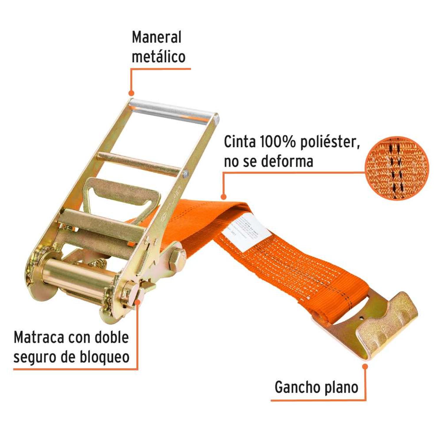 SUJETADOR CON RATCHET 7500KG TRUPER 10314 - 2