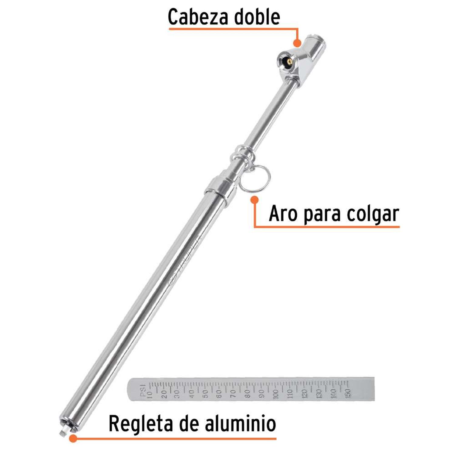 MEDIDOR DE PRESIÓN CABEZA DOBLE 10 - 200 PSI TRUPER 18244 - 2