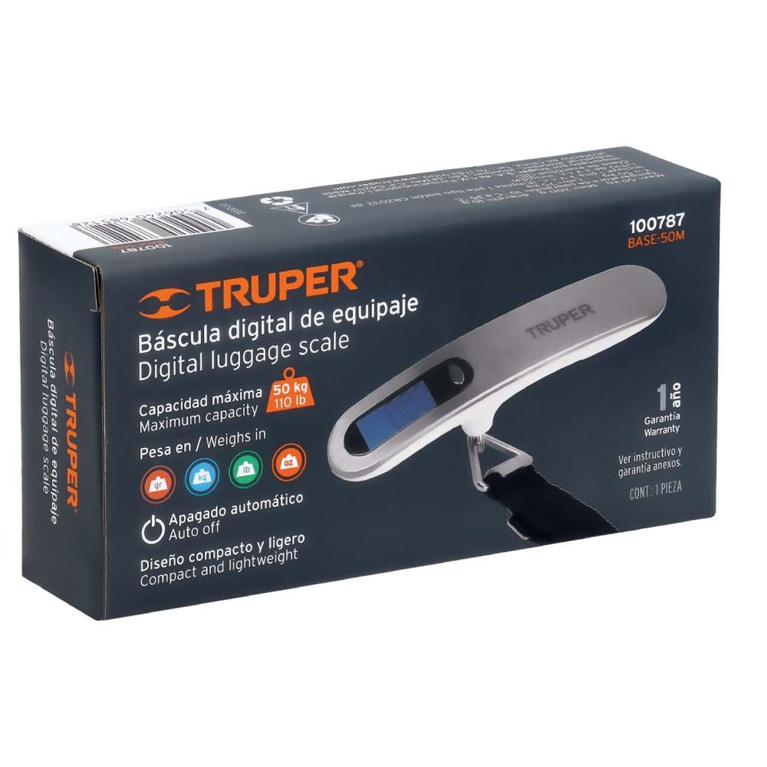 BALANZA ELECTRÓNICA 50 KG TRUPER 100787 - 3