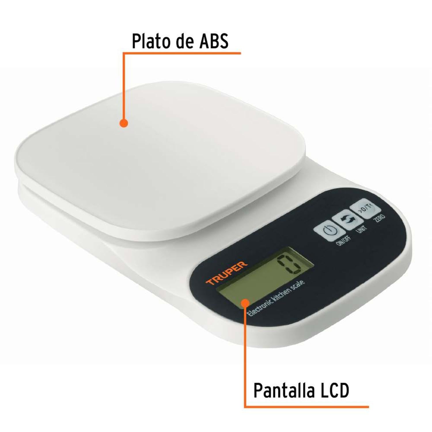 BALANZA DIGITAL 5 KG TRUPER 15161 - 2