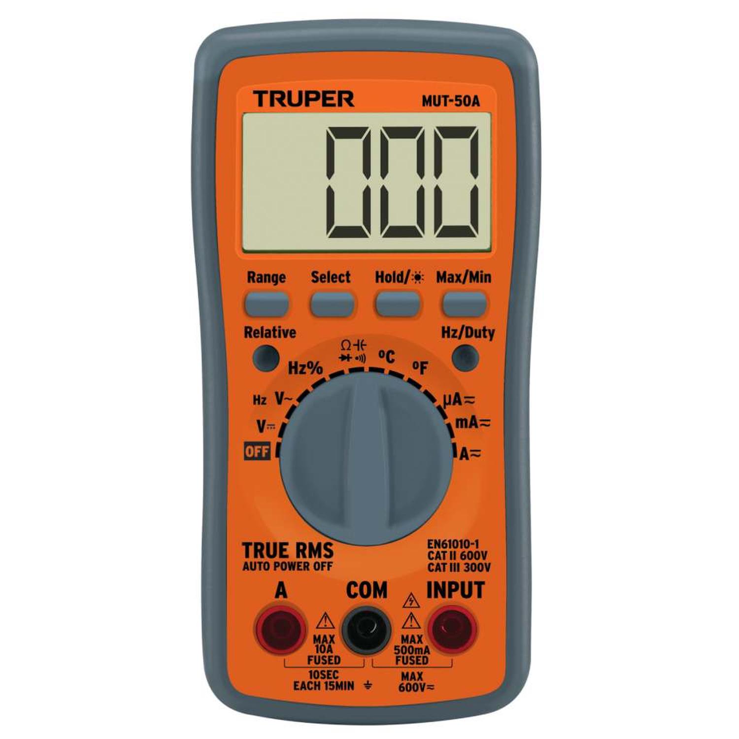 MULTIMETRO DIGITAL + 400 MV - 600 V TRUPER 100361 - 1